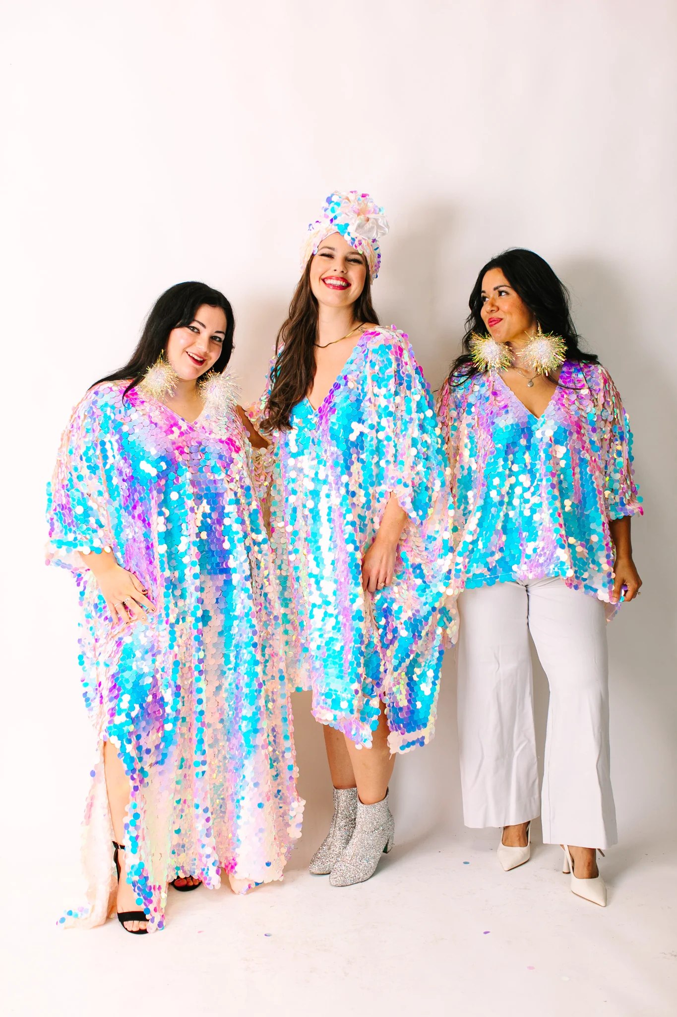 Iridescent Paillette Long Caftan - Image 4