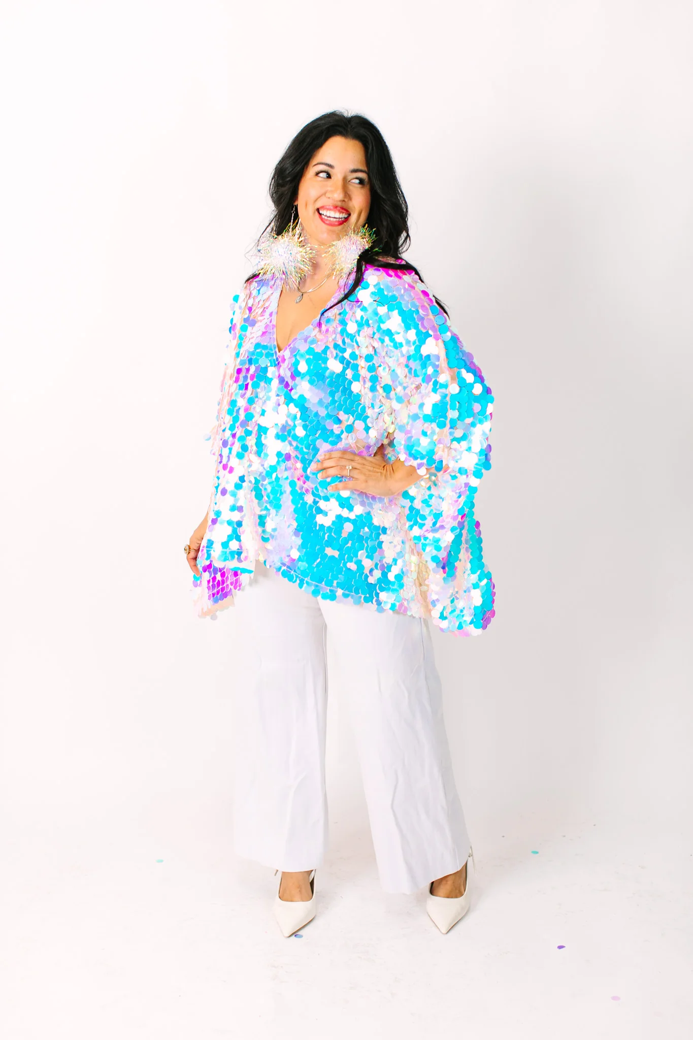 Iridescent Paillette Tunic