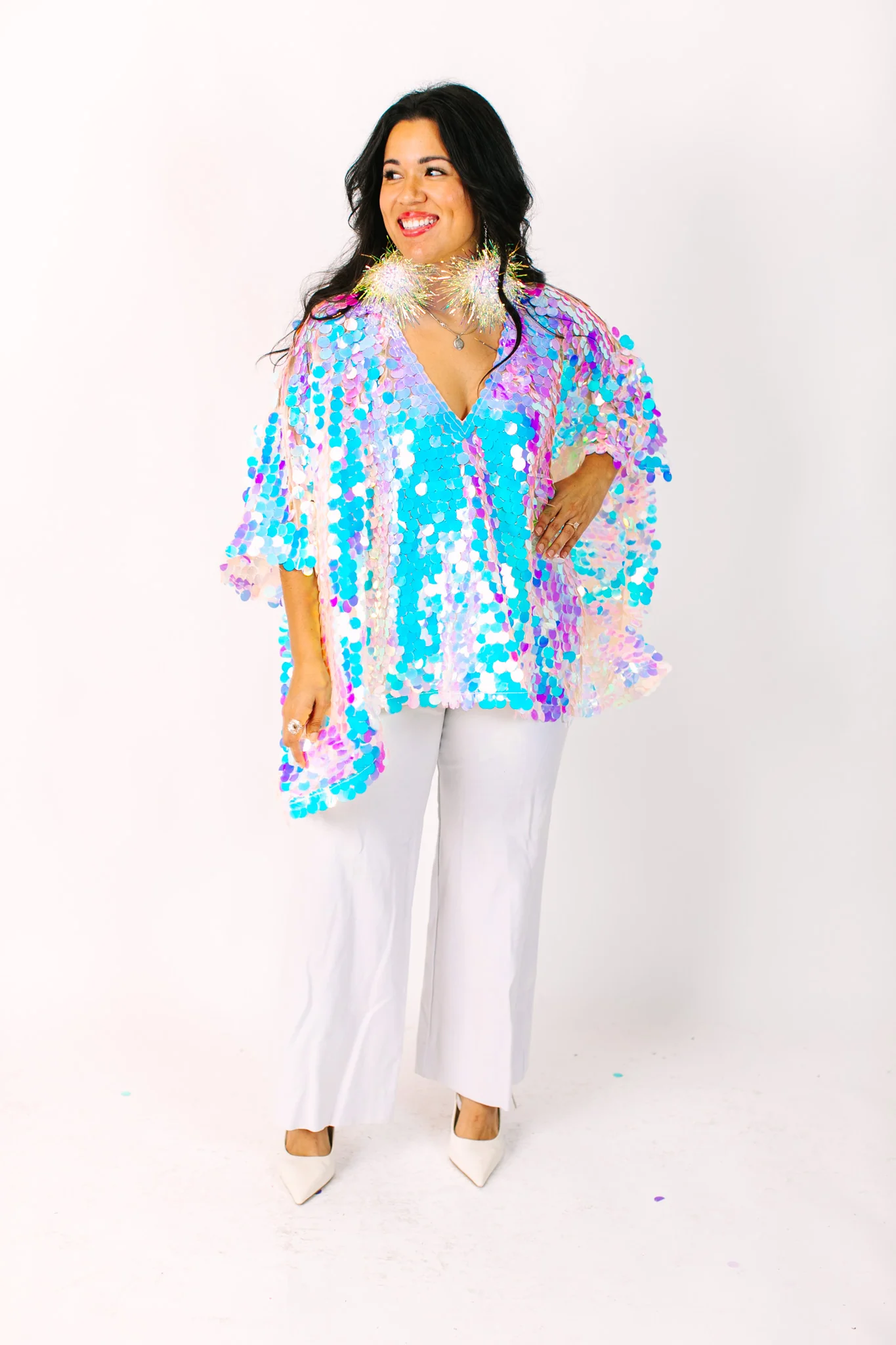 Iridescent Paillette Tunic - Image 7