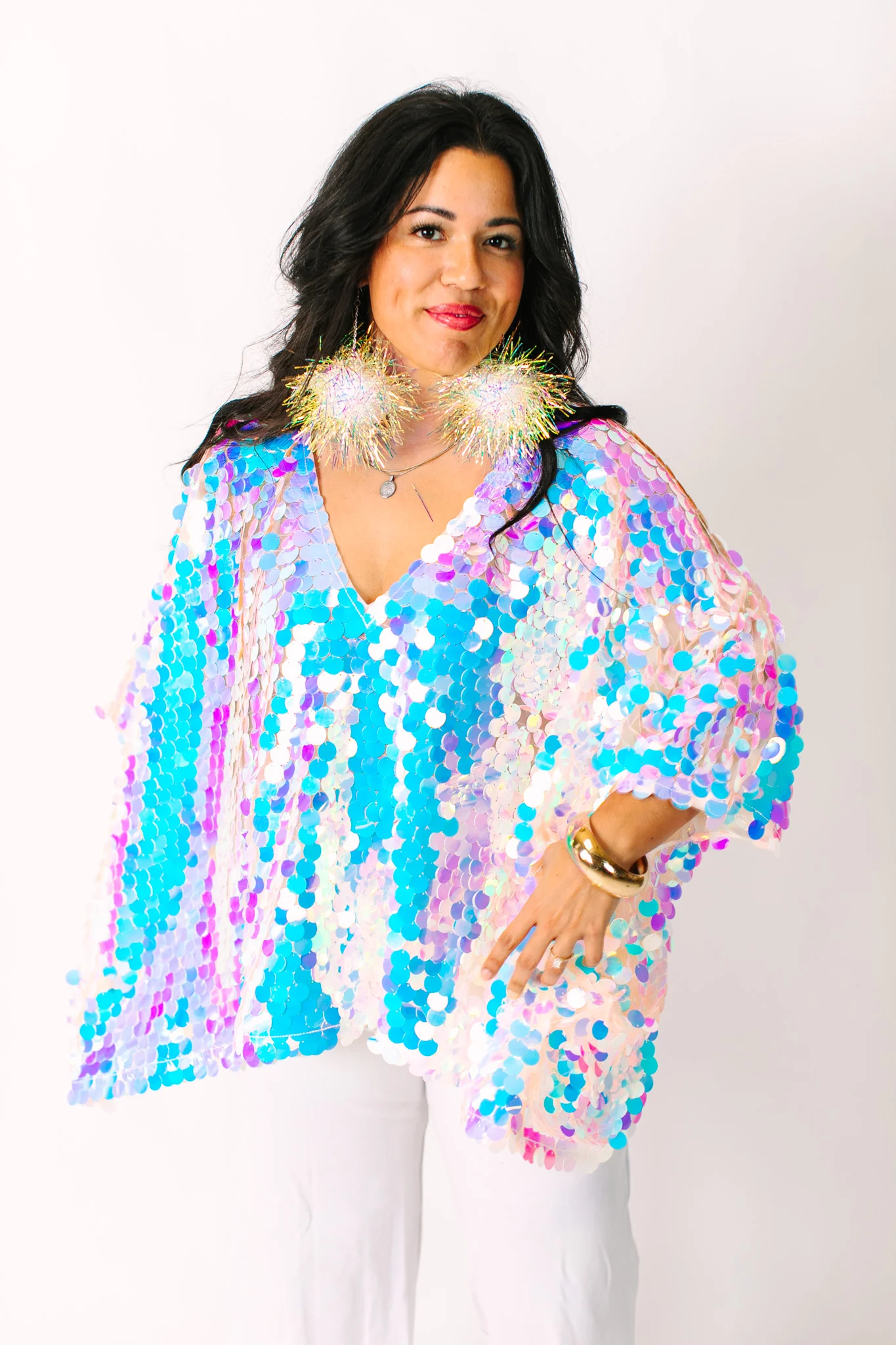 Iridescent Paillette Tunic - Image 8