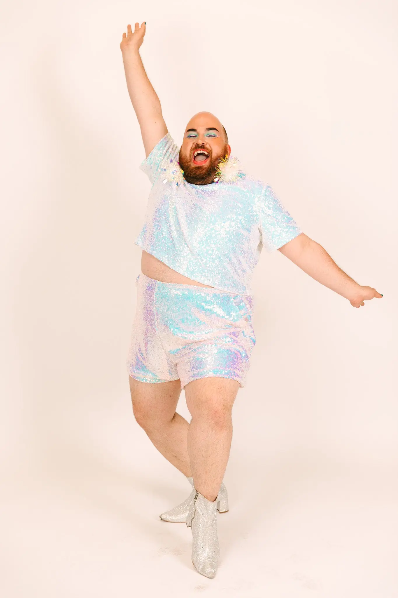 Iridescent Sequin Shorts