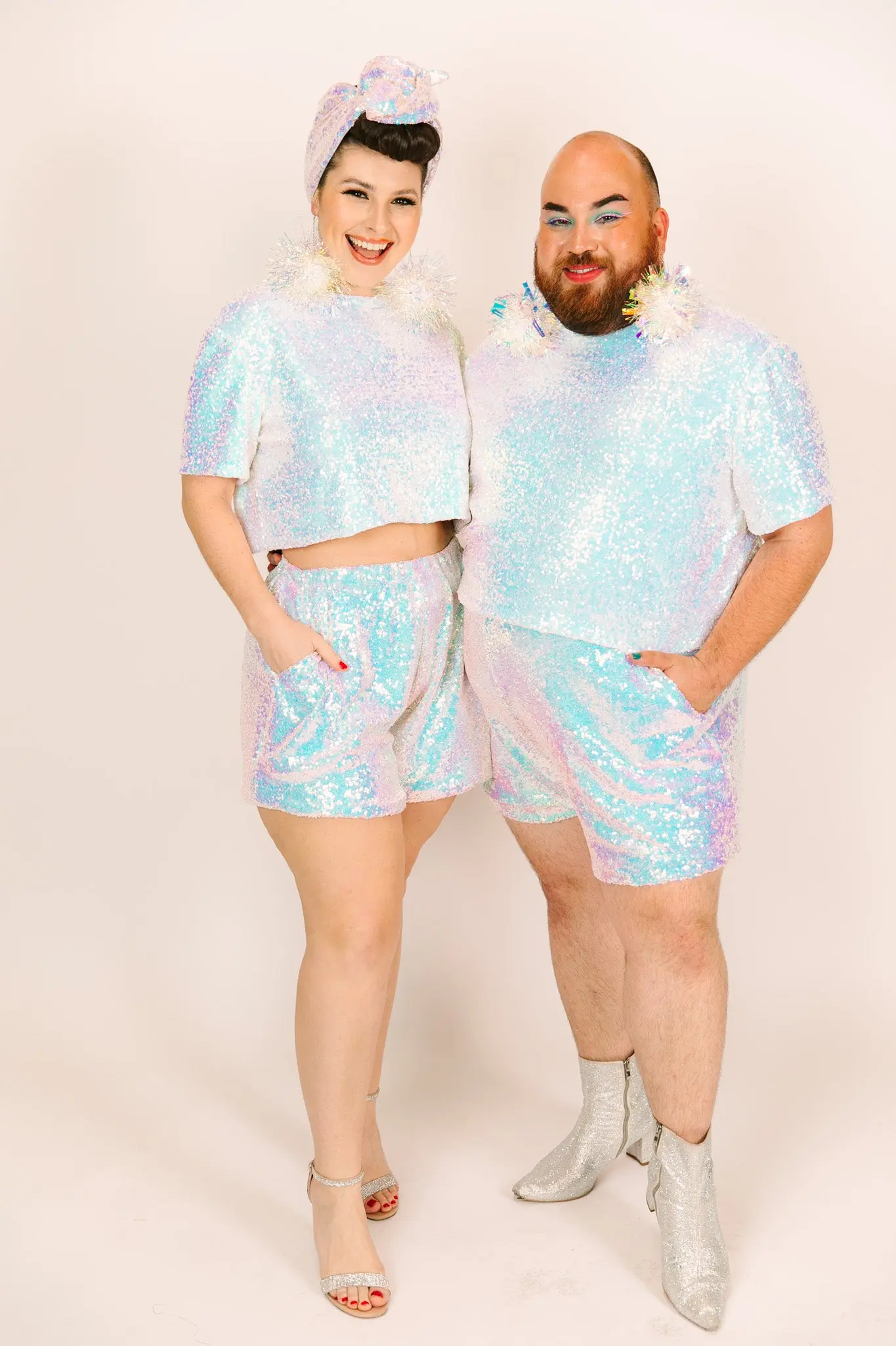 Iridescent Sequin Shorts - Image 2