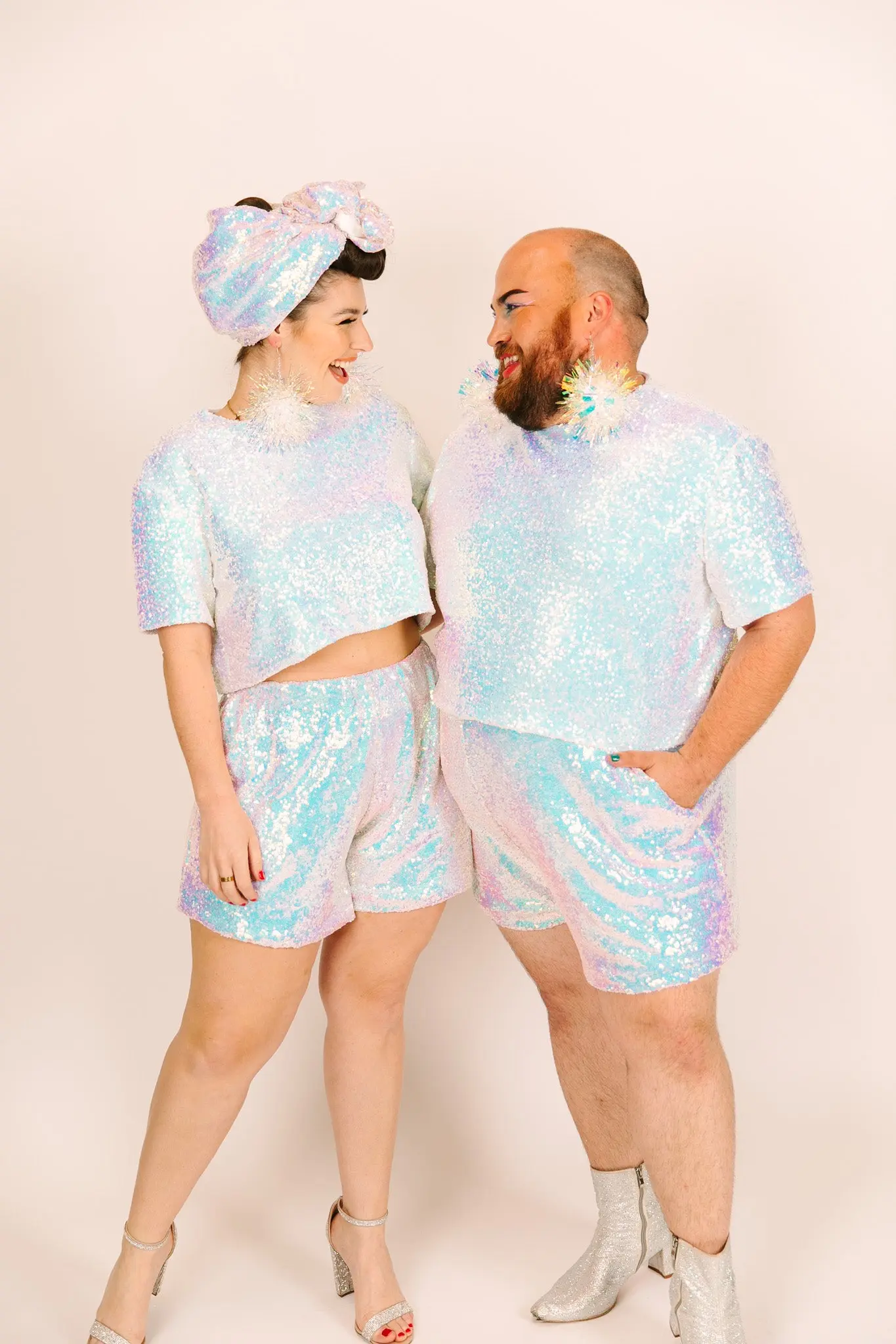 Iridescent Sequin Shorts - Image 3