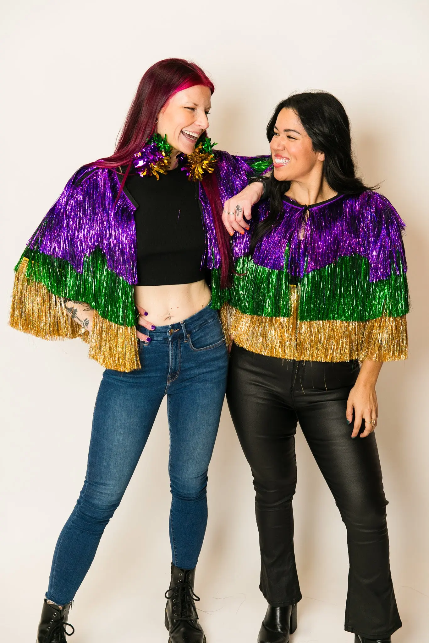 Mardi Gras Holographic Tinsel Jacket - Image 2
