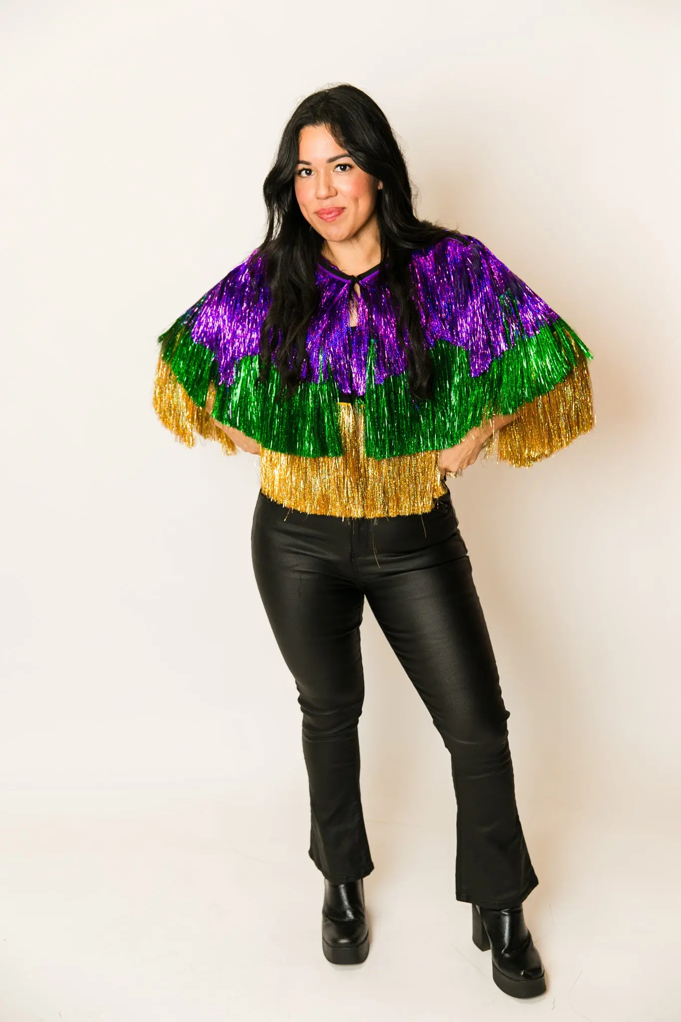 Mardi Gras Holographic Tinsel Jacket - Image 5