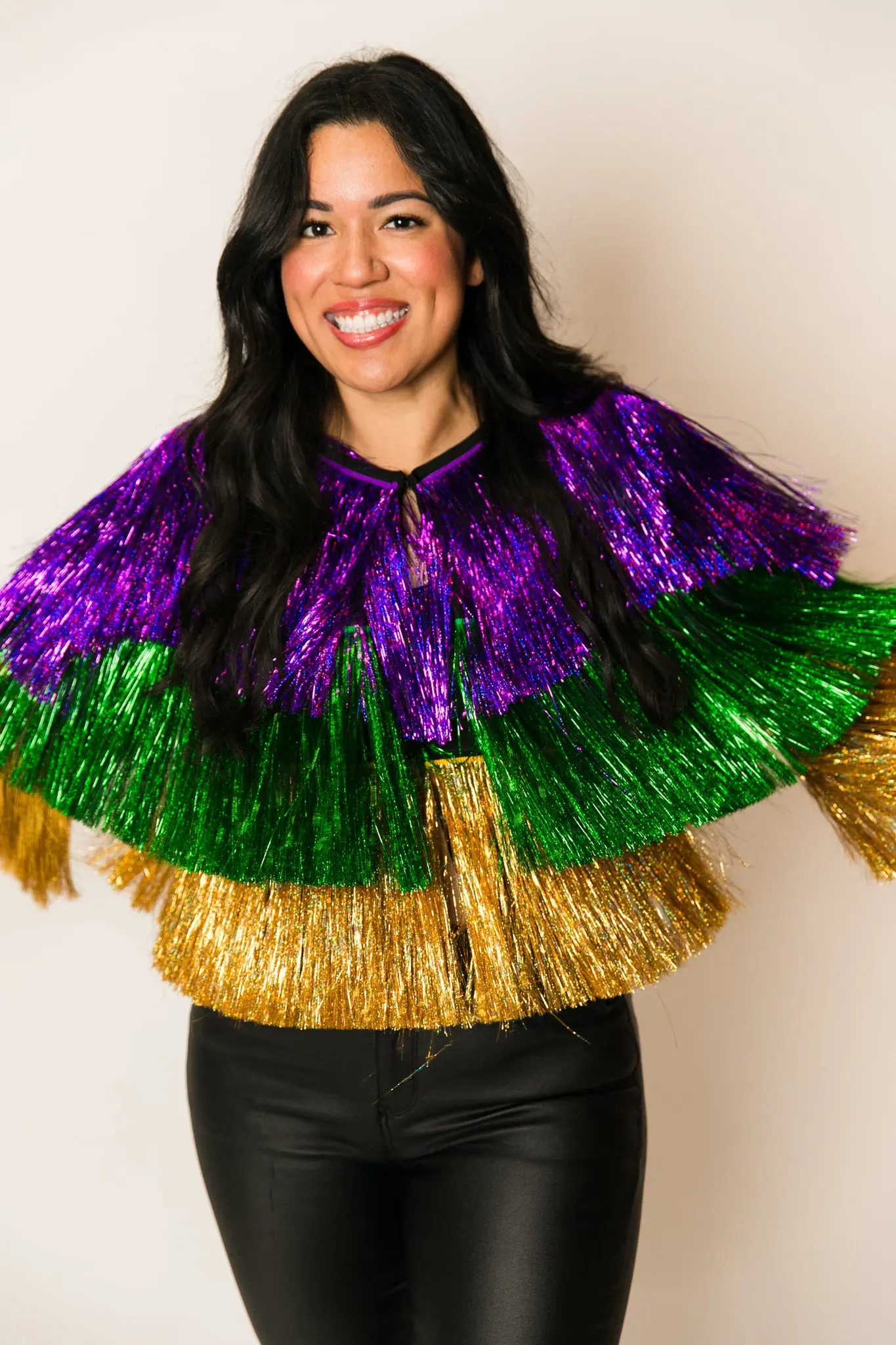 Mardi Gras Holographic Tinsel Jacket - Image 6