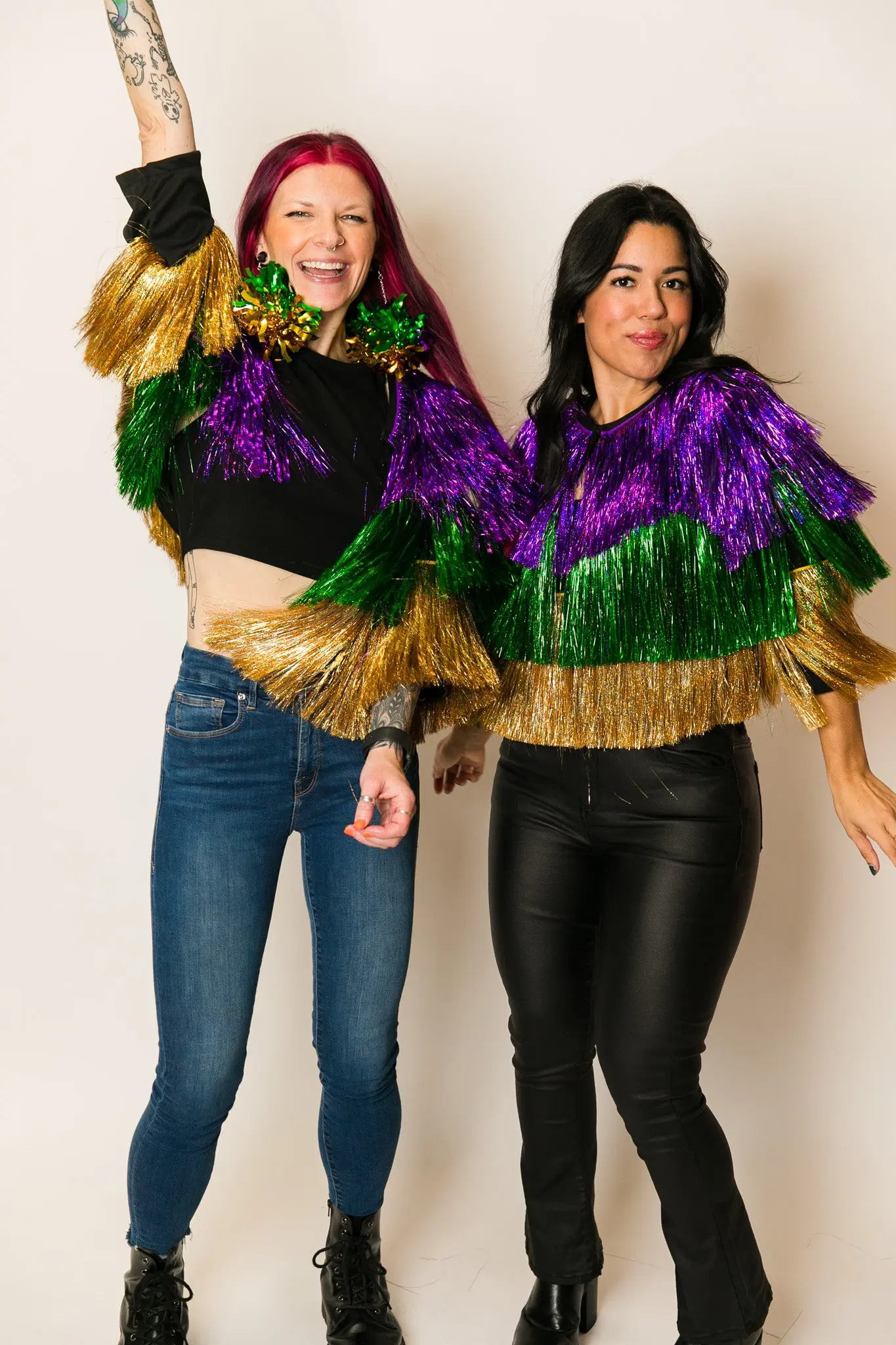 Mardi Gras Holographic Tinsel Jacket - Image 7