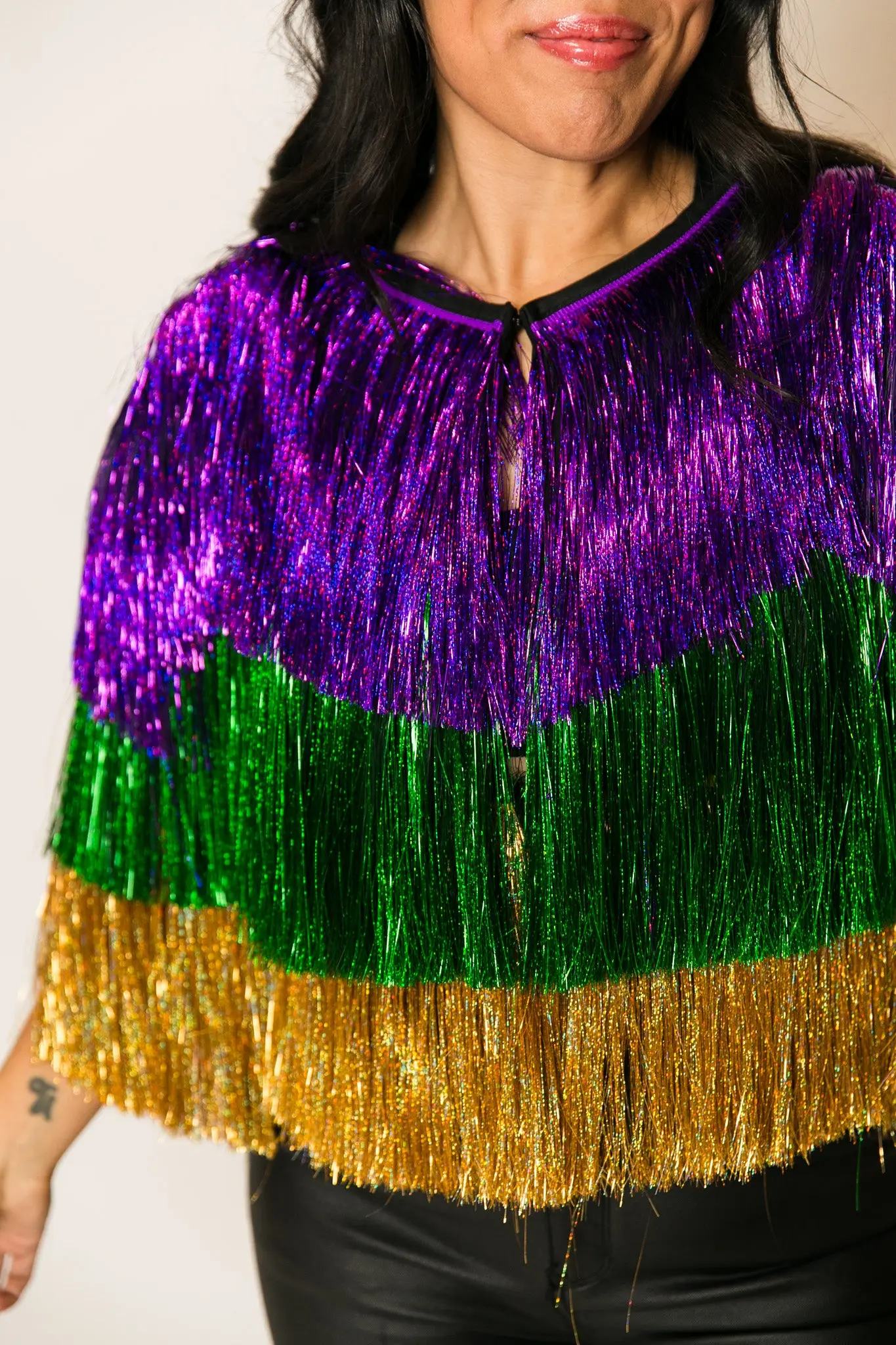 Mardi Gras Holographic Tinsel Jacket - Image 8
