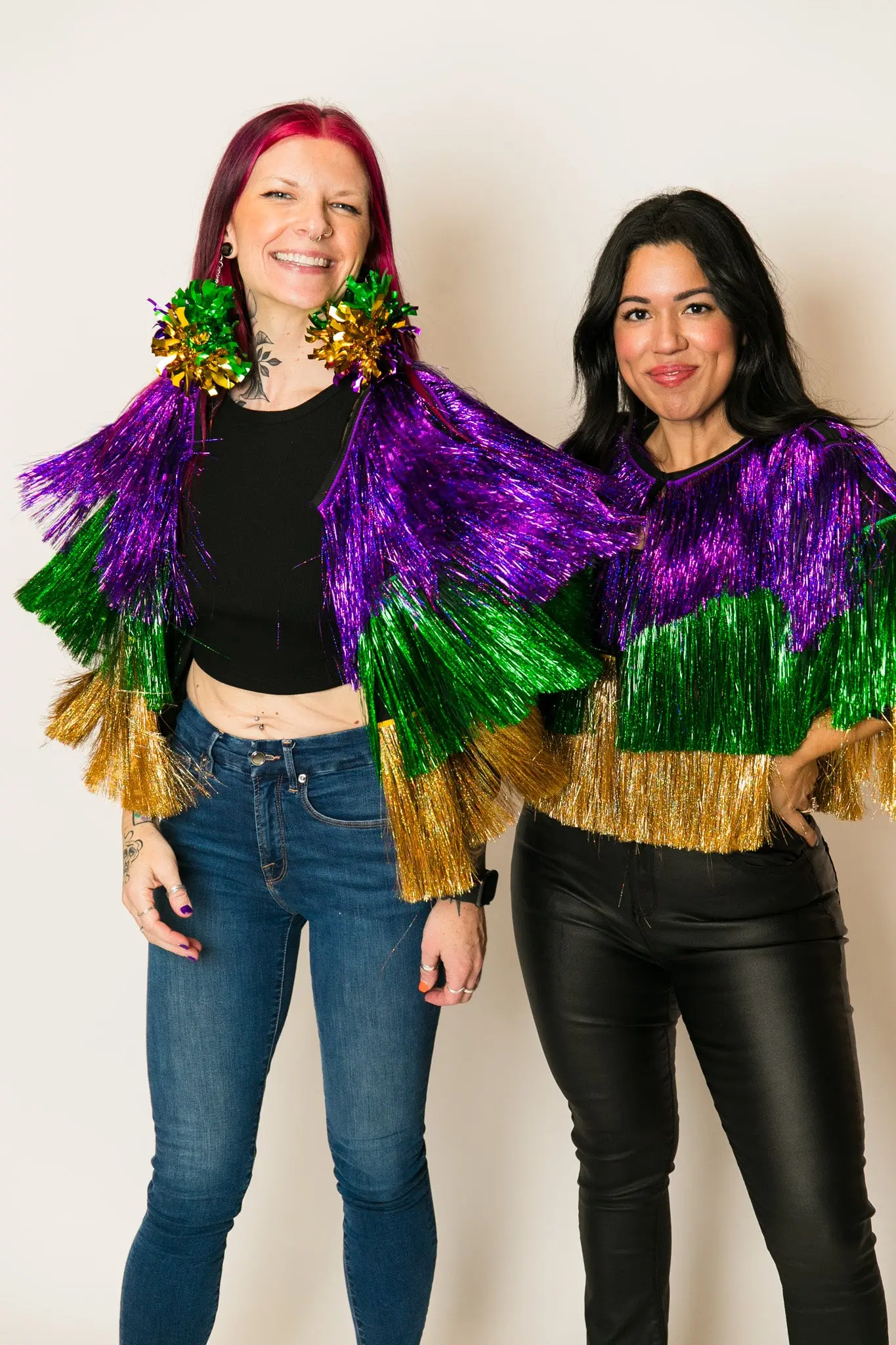 Mardi Gras Holographic Tinsel Jacket - Image 9