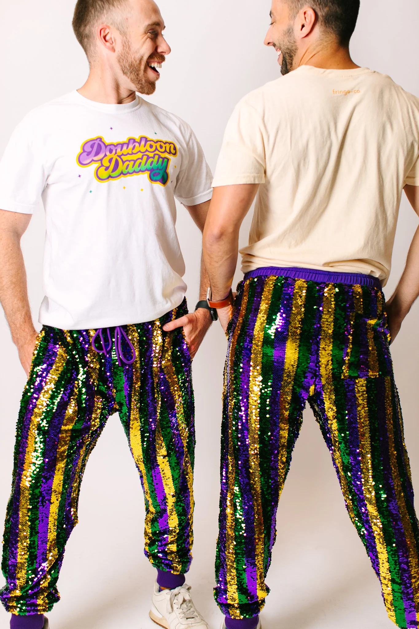 Mardi Gras Stripe Sequin Joggers - Image 11
