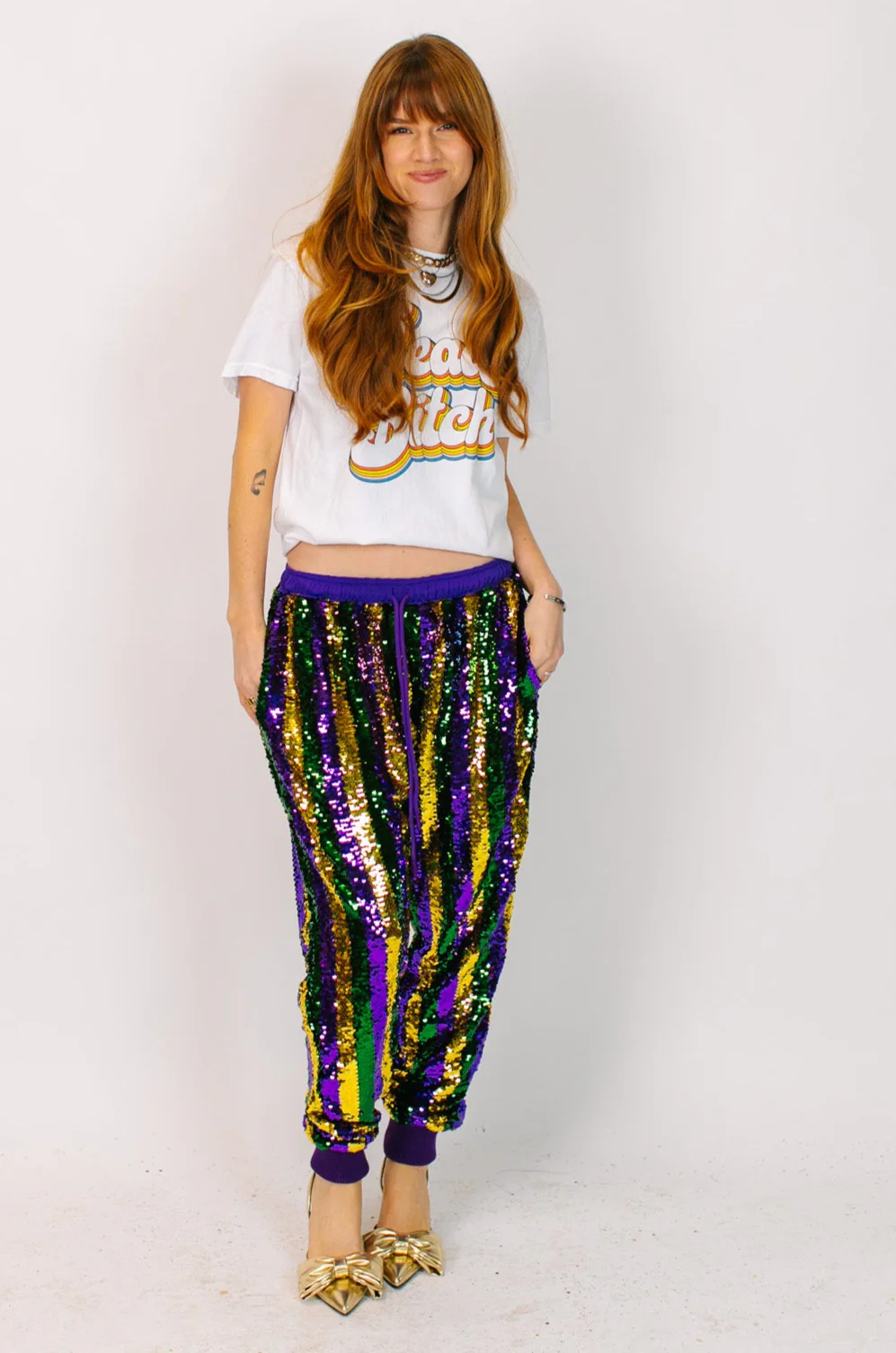 Mardi Gras Stripe Sequin Joggers - Image 18