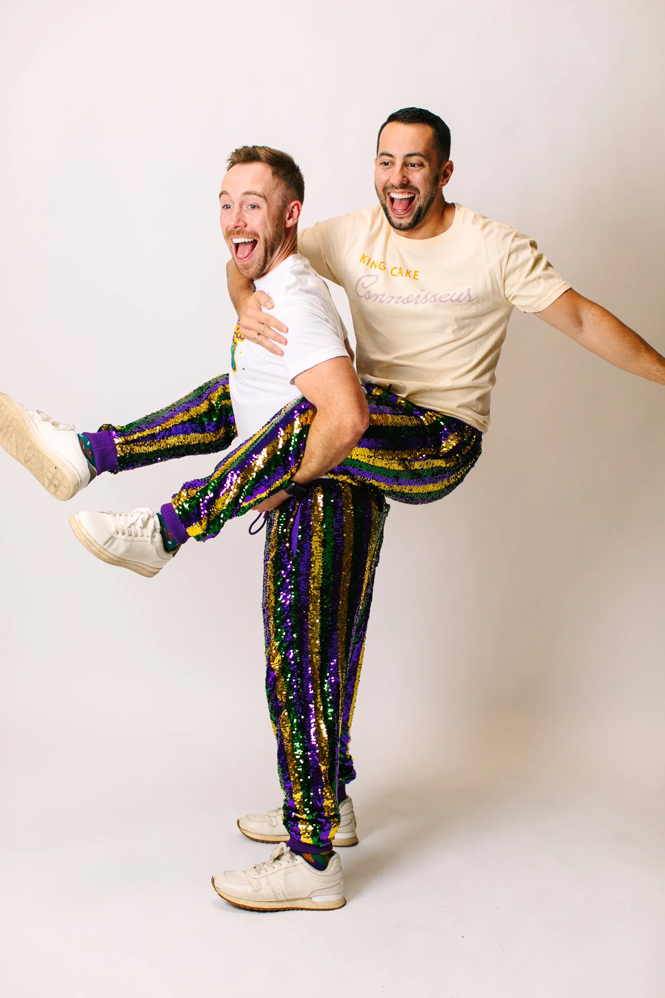 Mardi Gras Stripe Sequin Joggers - Image 8