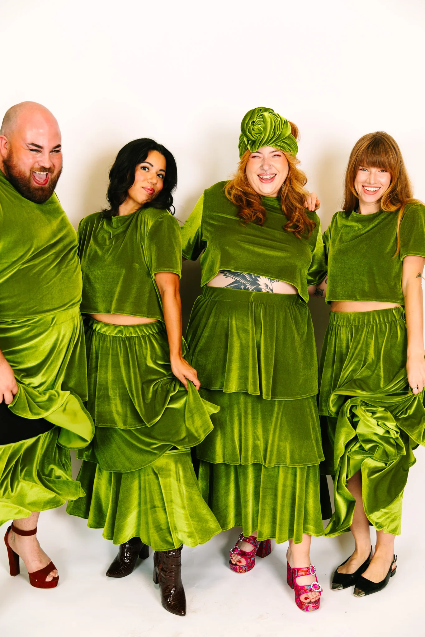 Olive Velvet Crop - Image 10