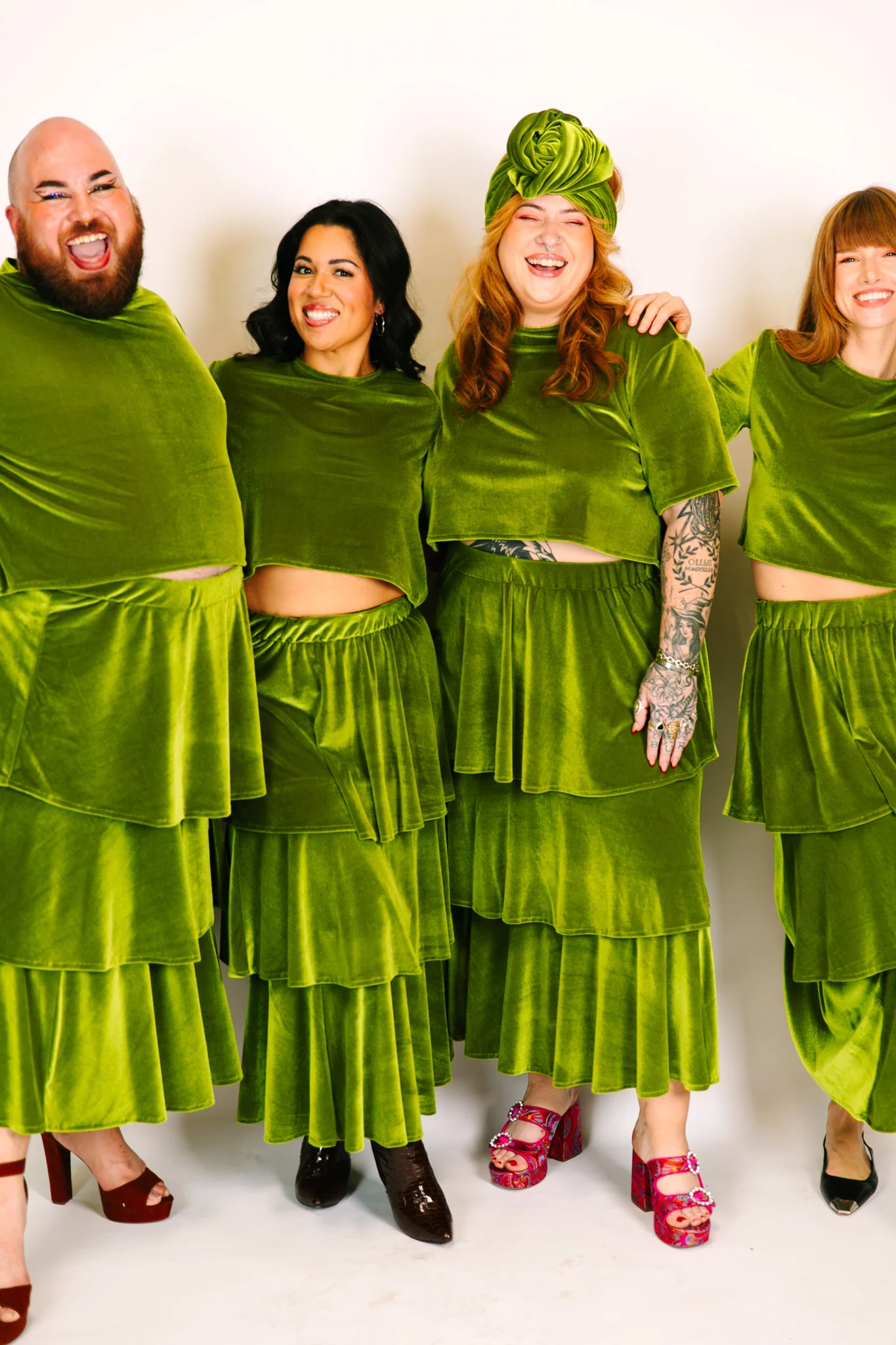 Olive Velvet Crop - Image 5