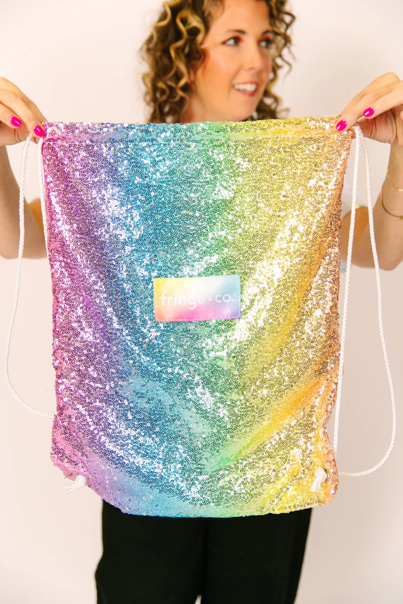 Ombre Rainbow Sequin Bag - Image 2