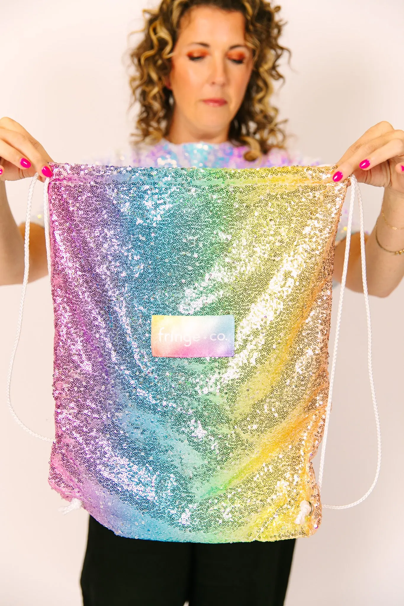Ombre Rainbow Sequin Bag - Image 5