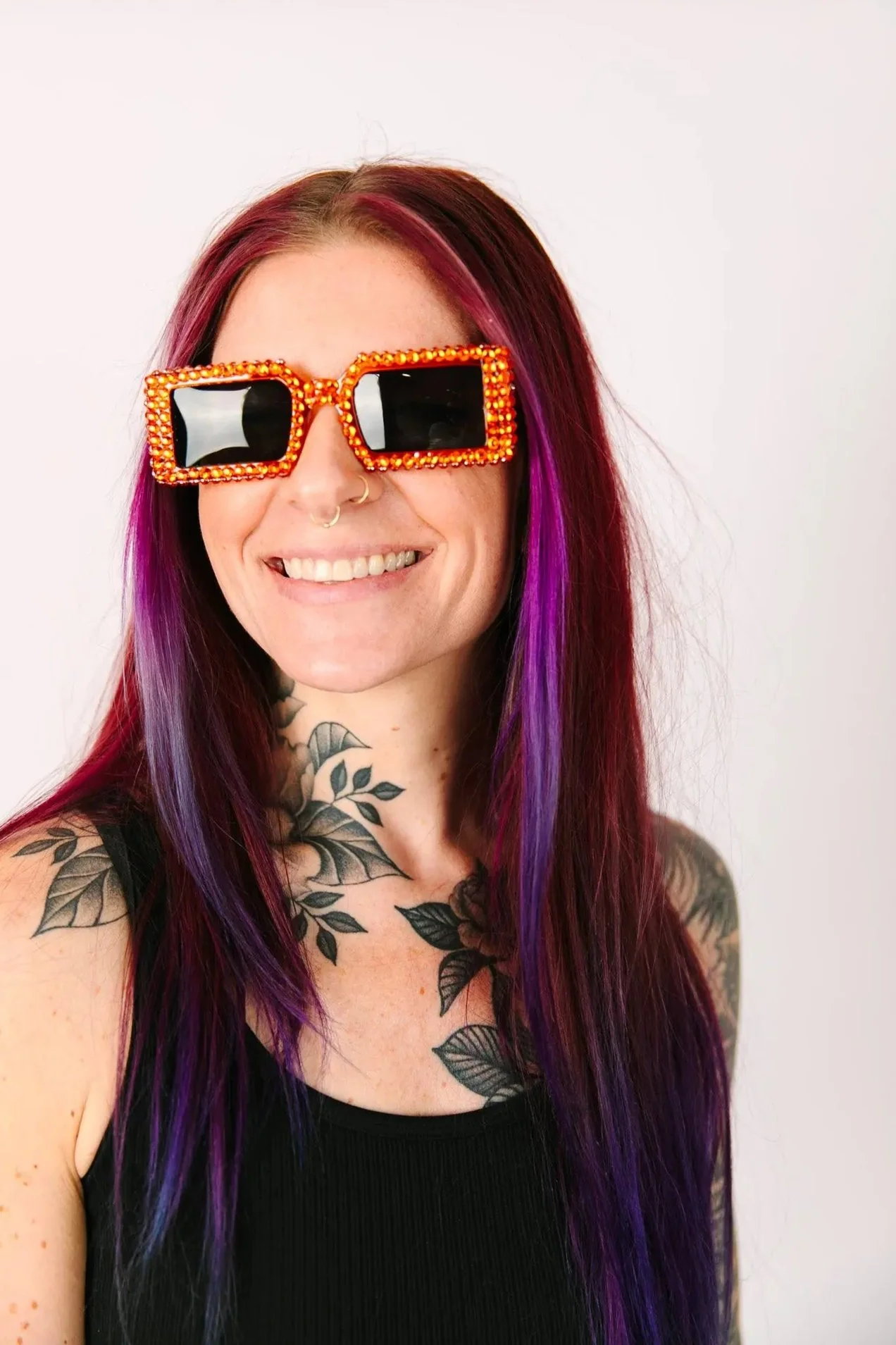 Orange Square Sunnies