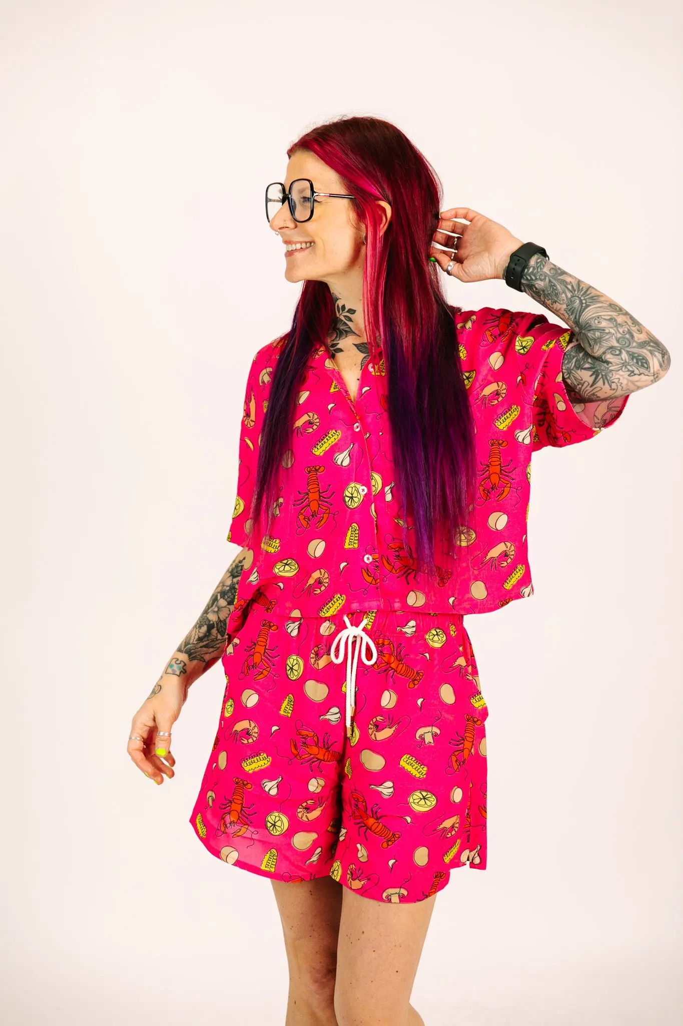 Pink Crawfish BADDIE Shorts - Image 3