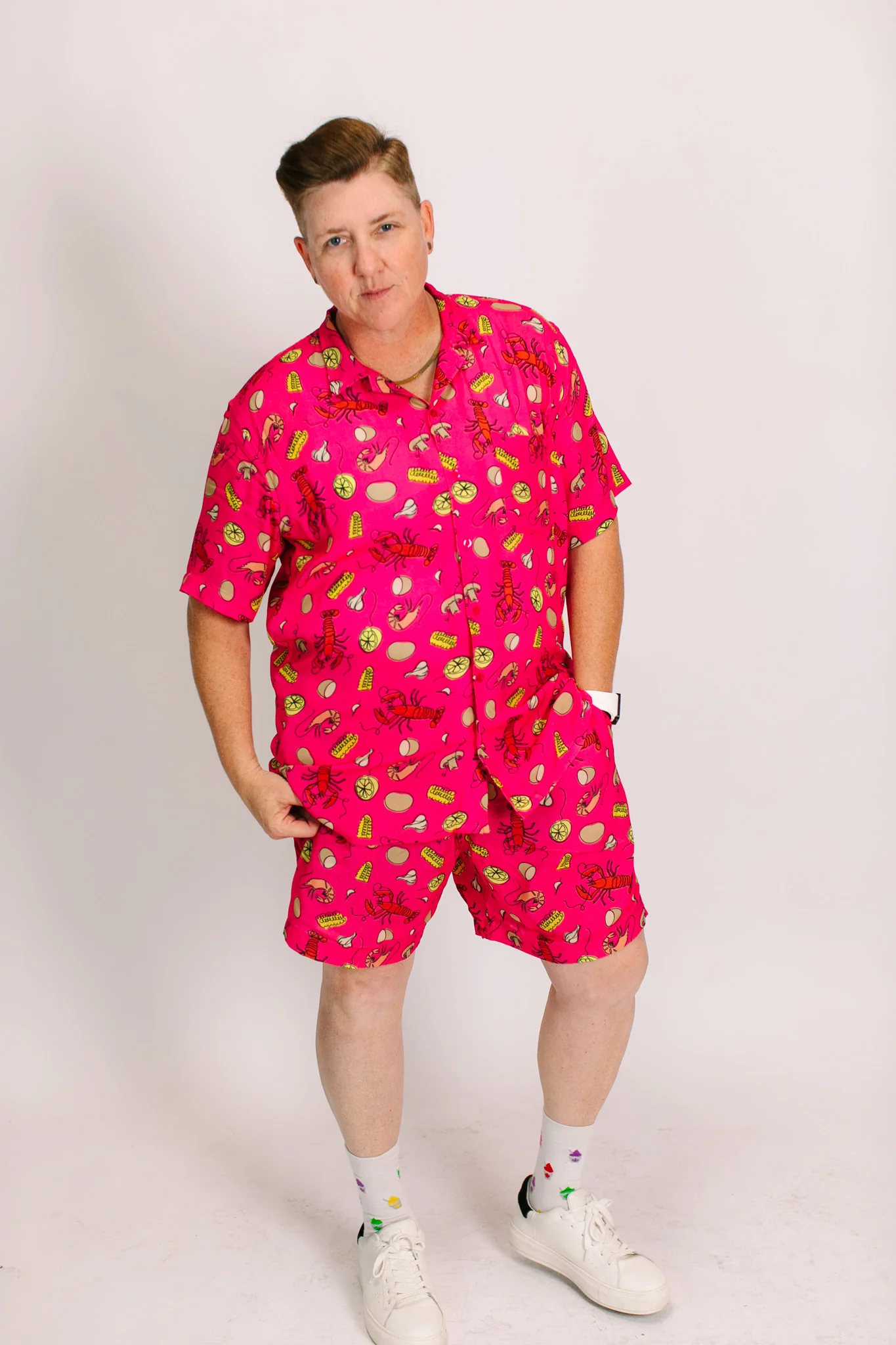 Pink Crawfish DADDY Shorts