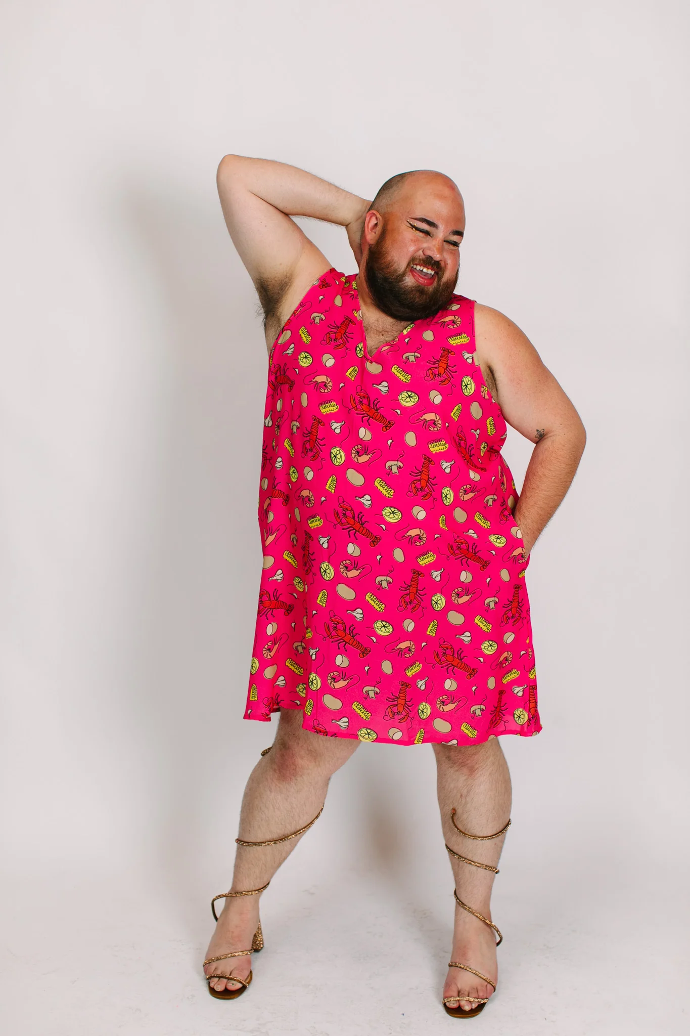 Pink Crawfish Swing Dress - Image 11