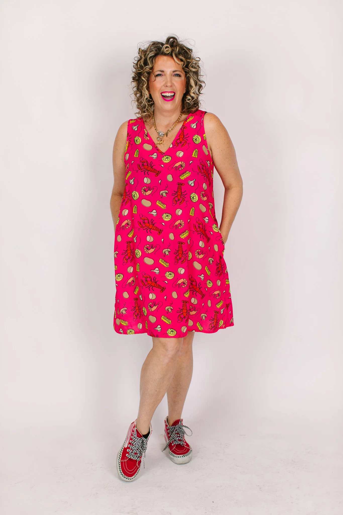 Pink Crawfish Swing Dress - Image 14