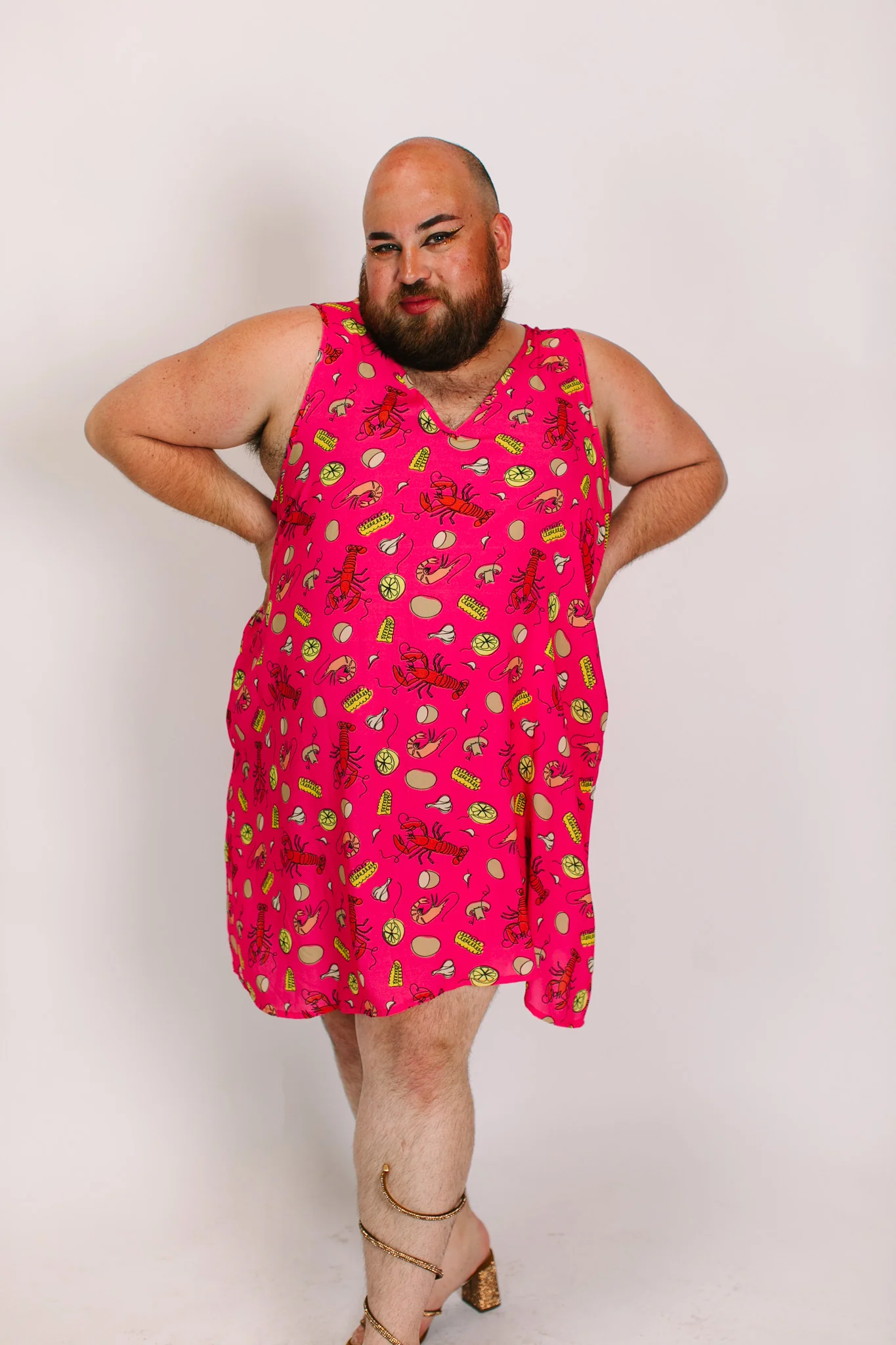 Pink Crawfish Swing Dress - Image 4