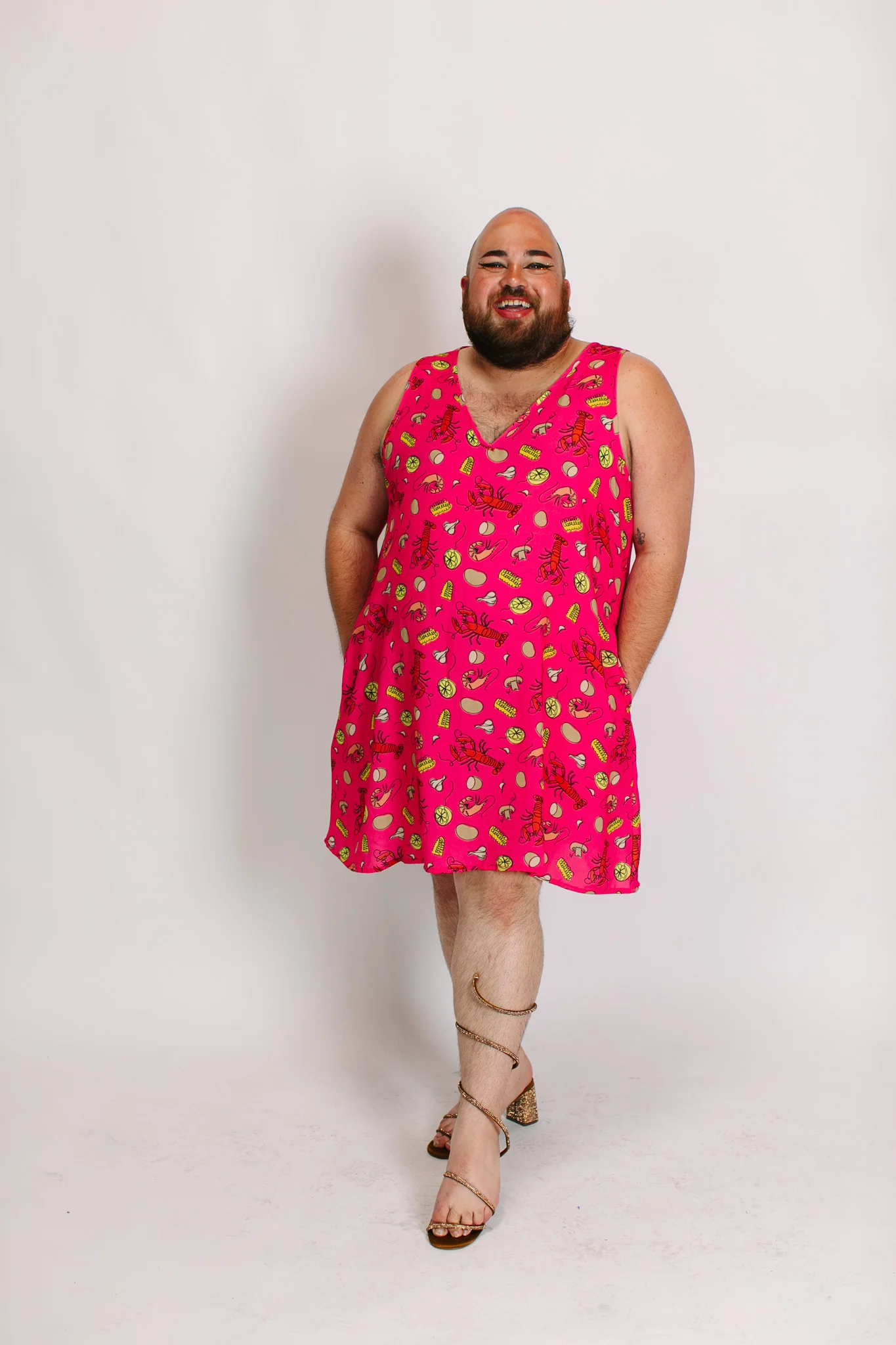 Pink Crawfish Swing Dress - Image 9