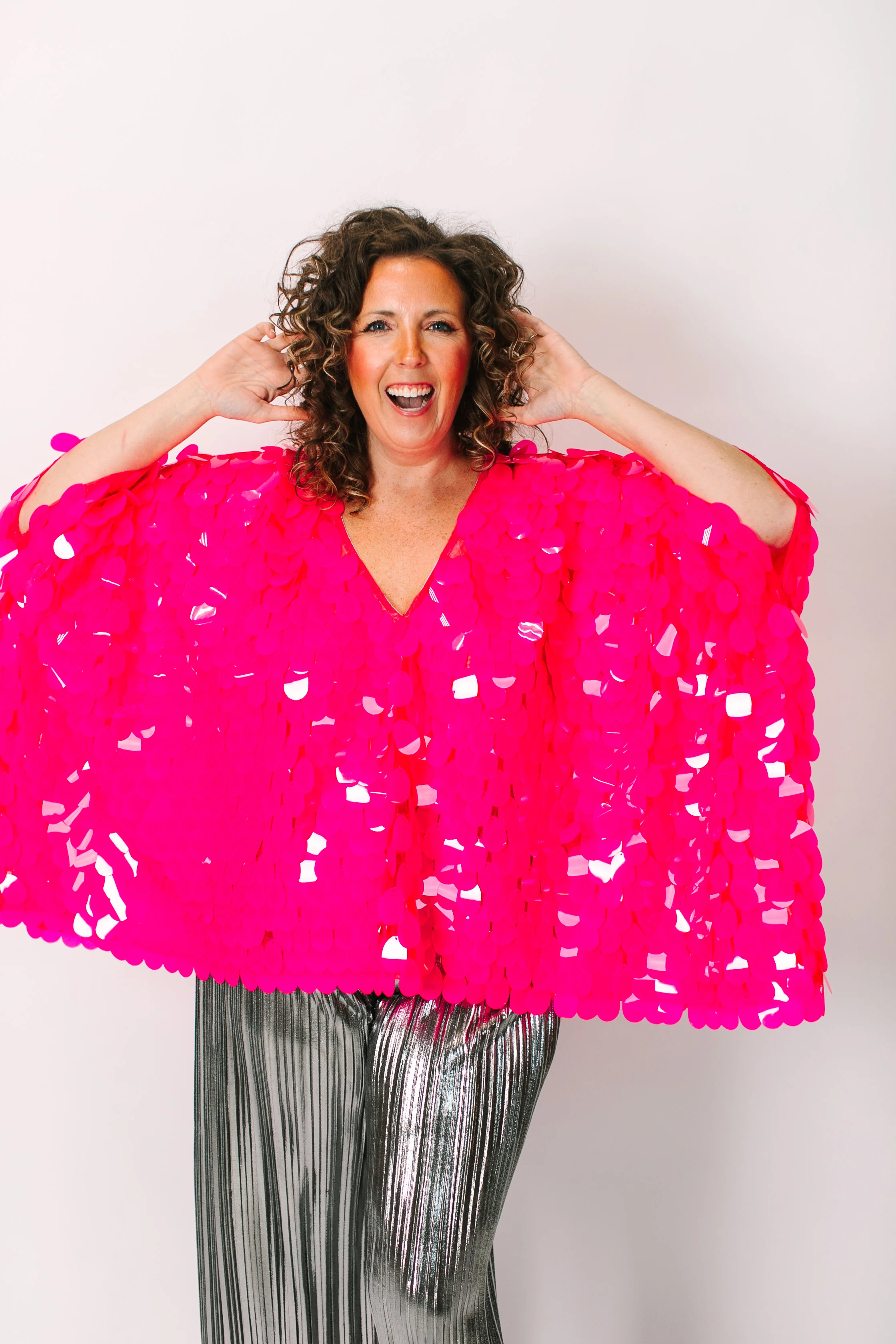 Pink Jumbo Paillette Tunic - Image 2