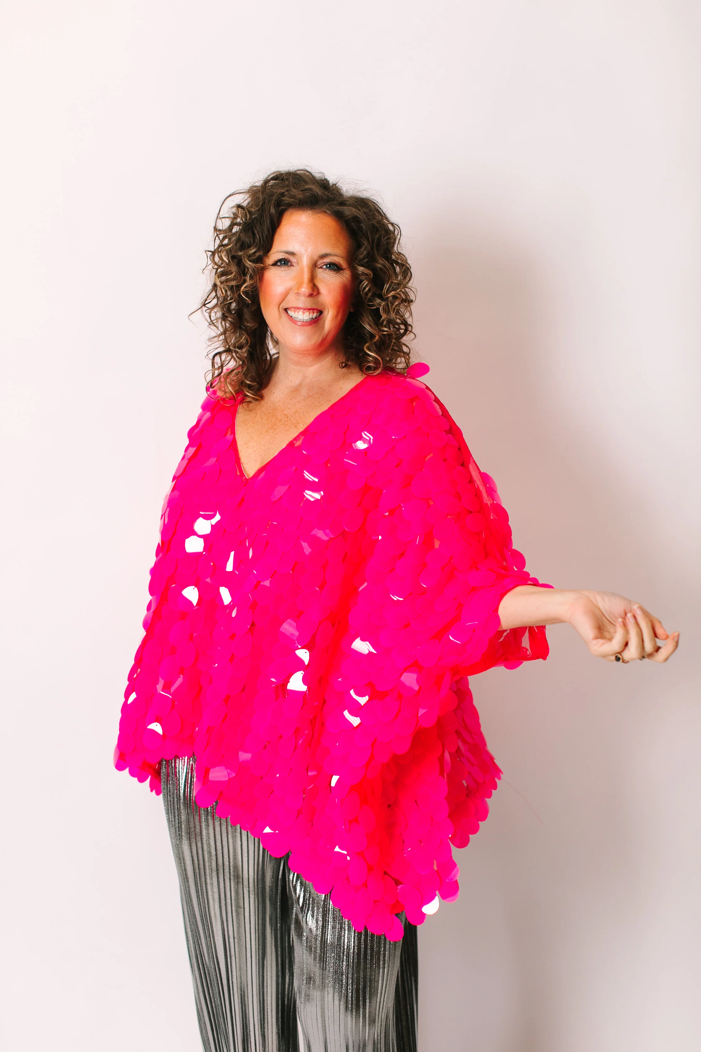 Pink Jumbo Paillette Tunic - Image 4