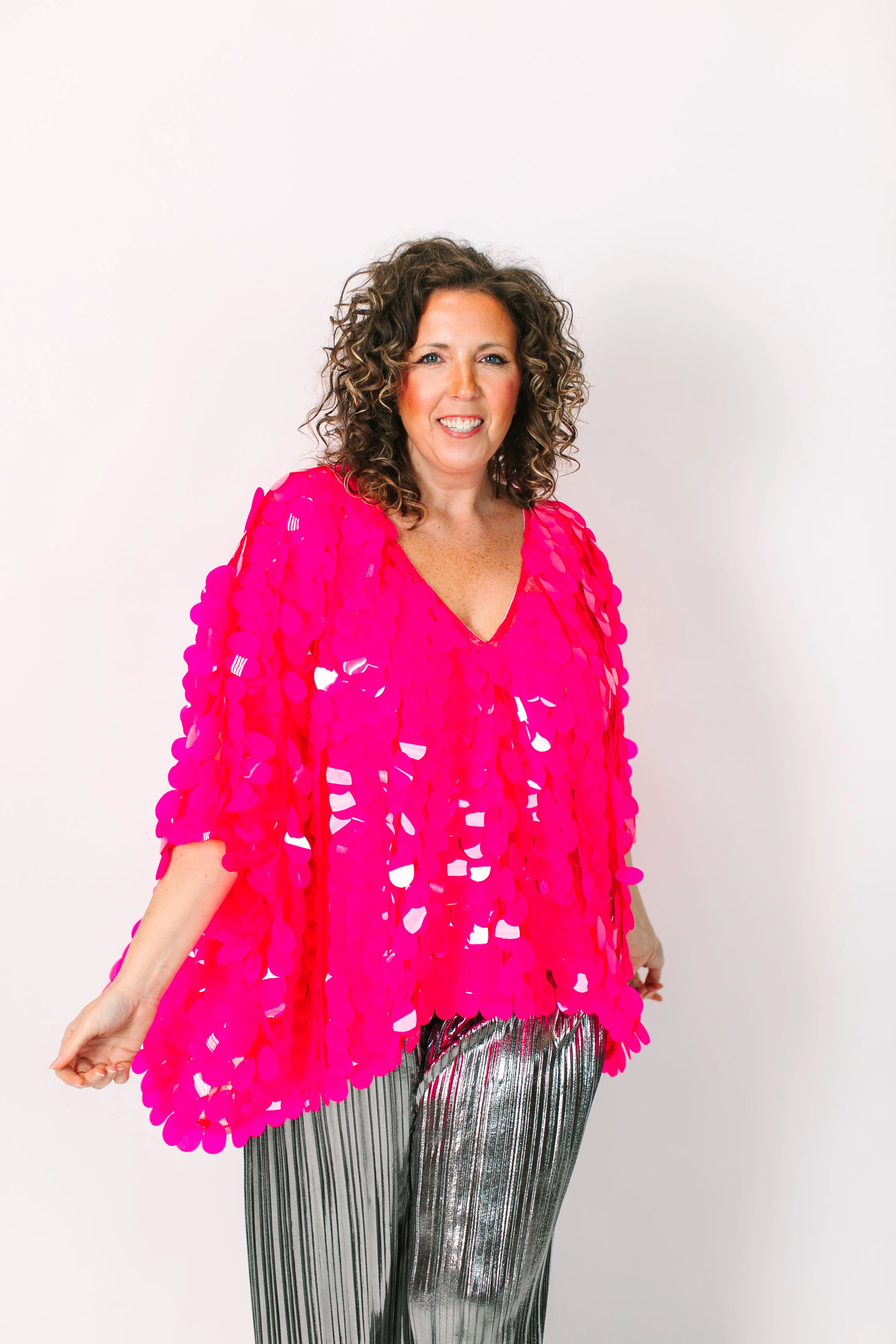 Pink Jumbo Paillette Tunic - Image 5