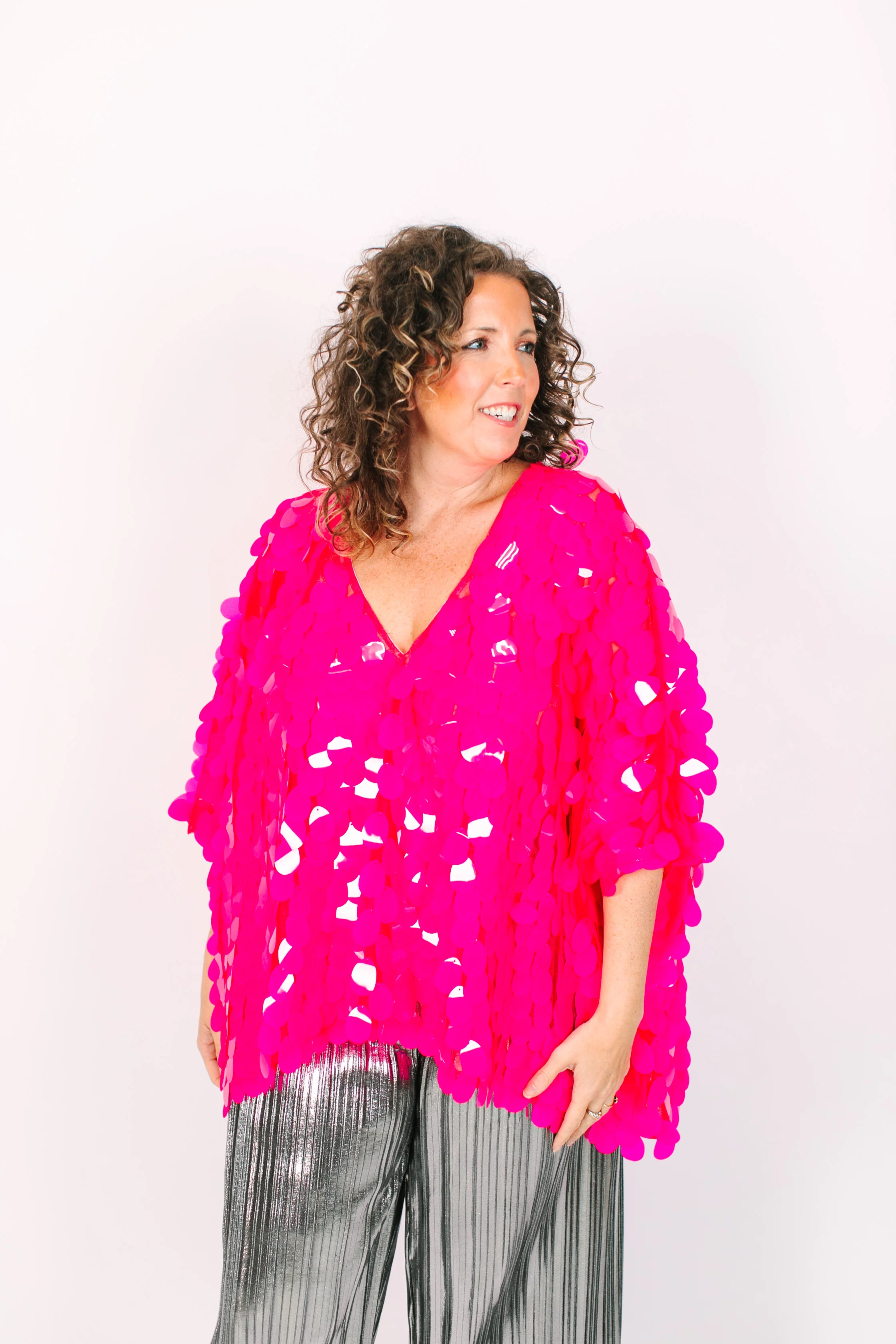 Pink Jumbo Paillette Tunic - Image 6