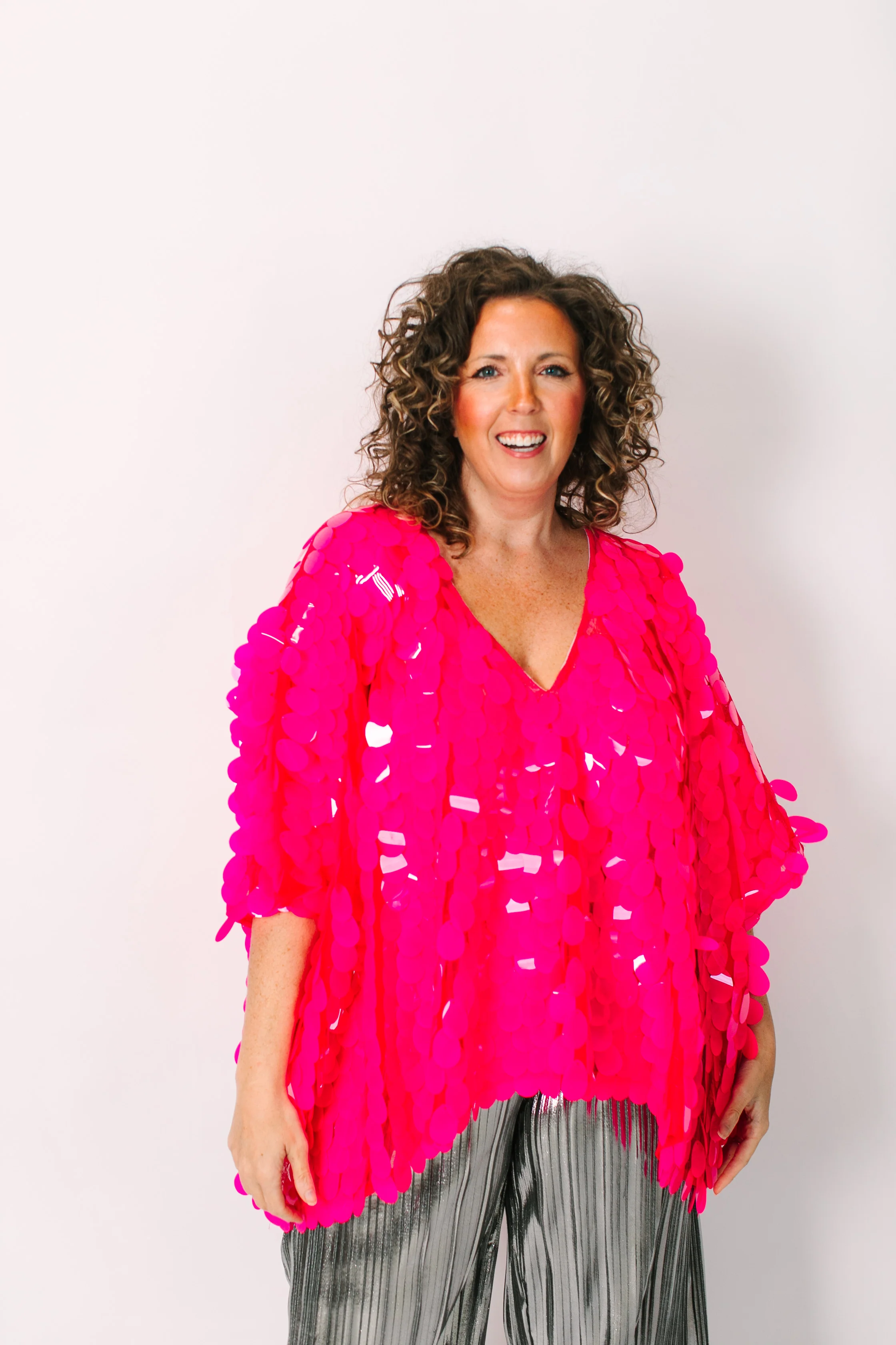 Pink Jumbo Paillette Tunic - Image 9