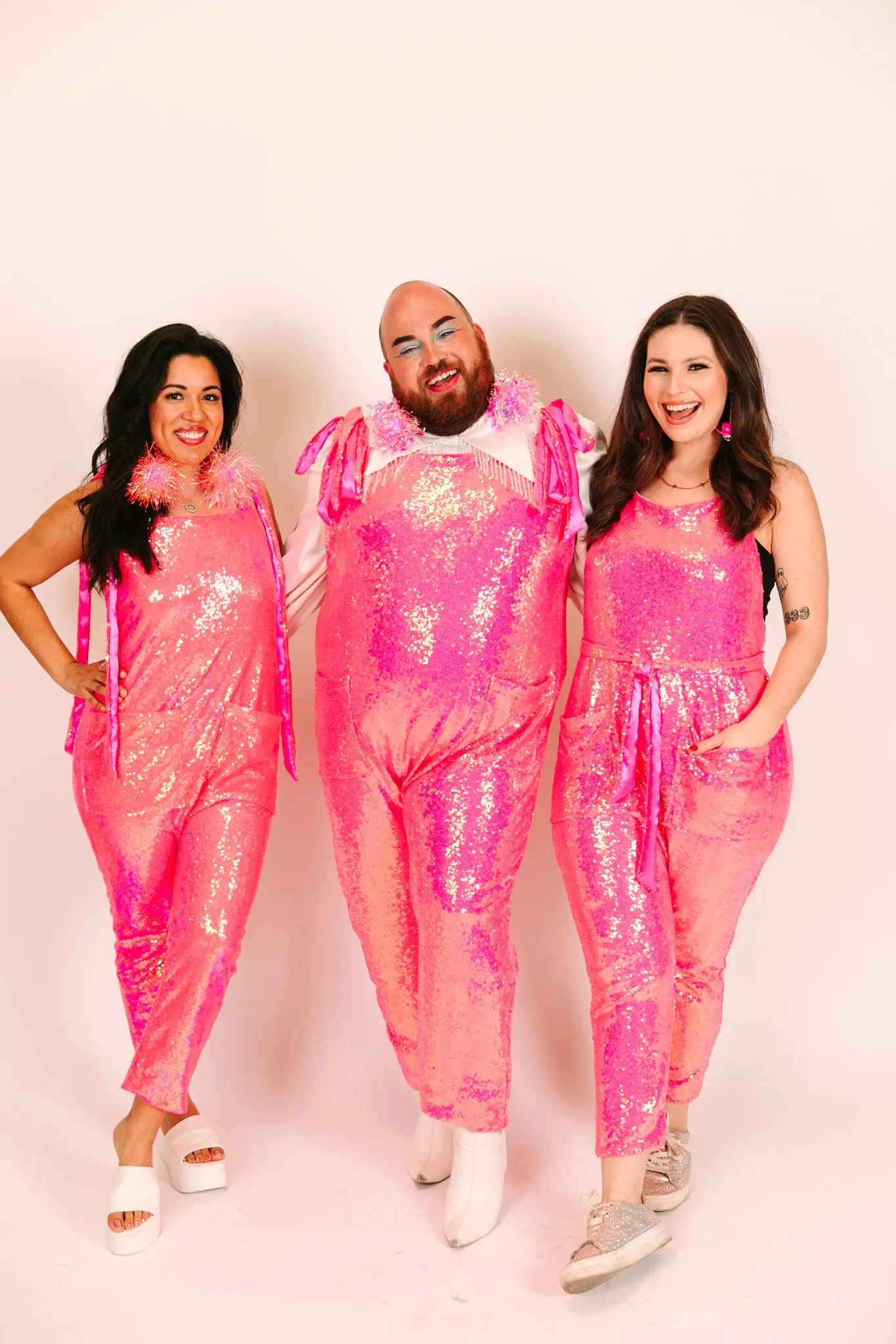 Pink Sequin Jumpsuit - Image 2