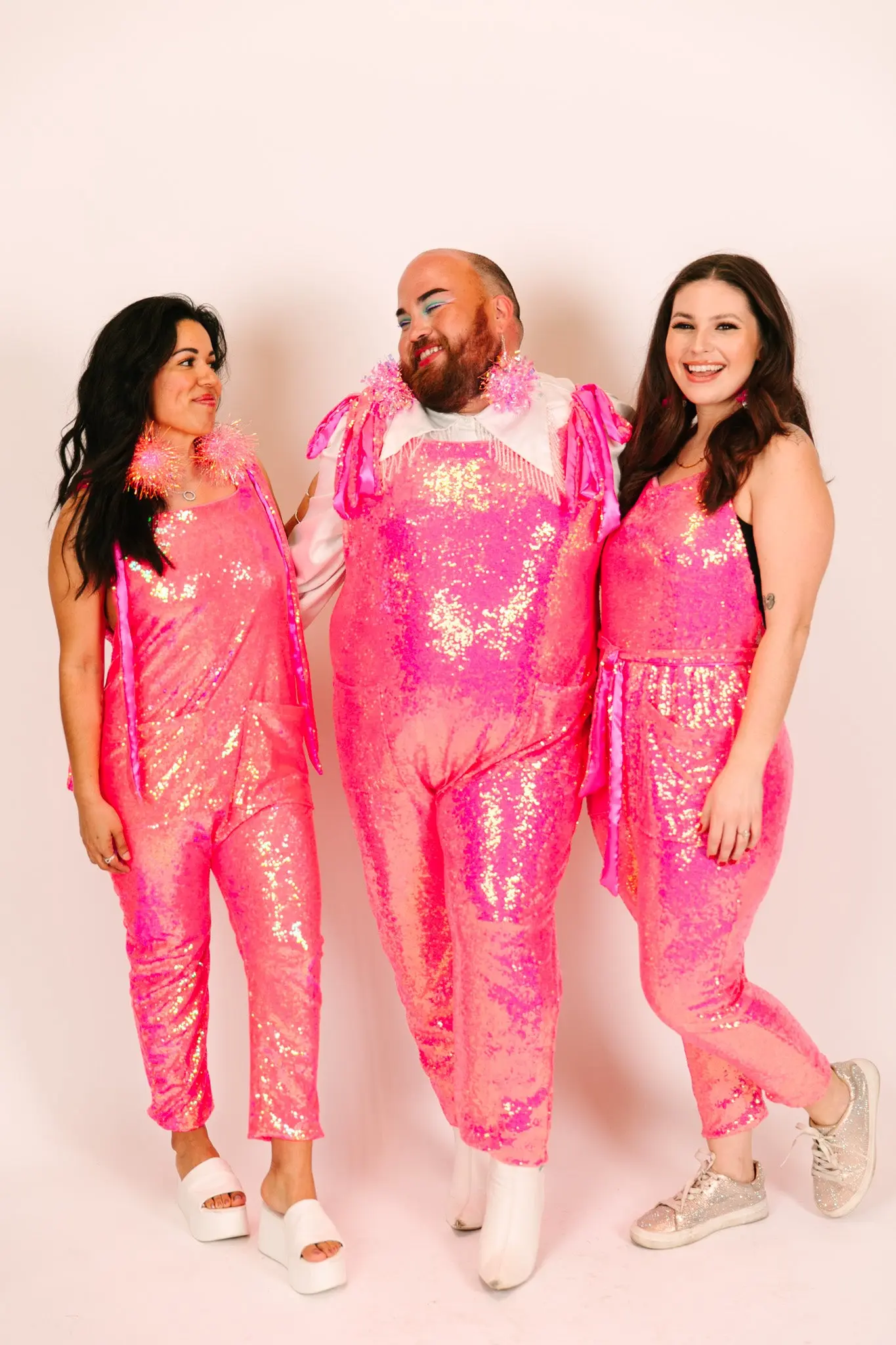 Pink Sequin Jumpsuit - Image 7