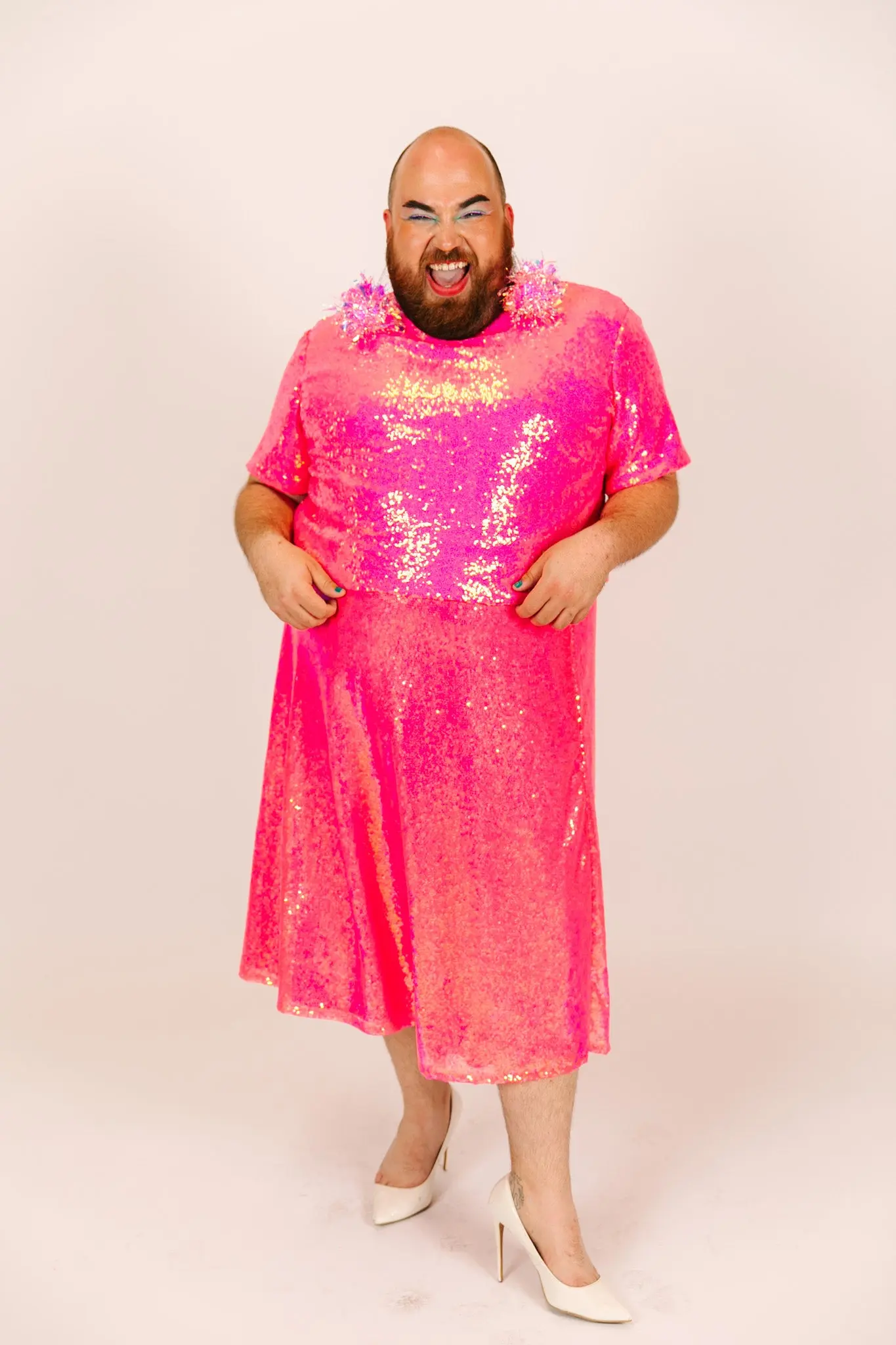 Pink Sequin Skirt - Image 7