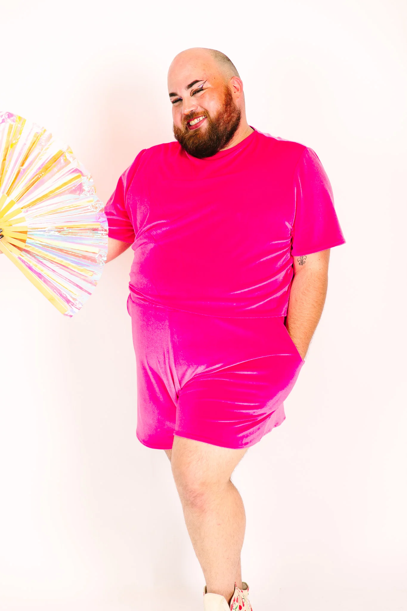 Pink Velvet Baddie Shorts - Image 12