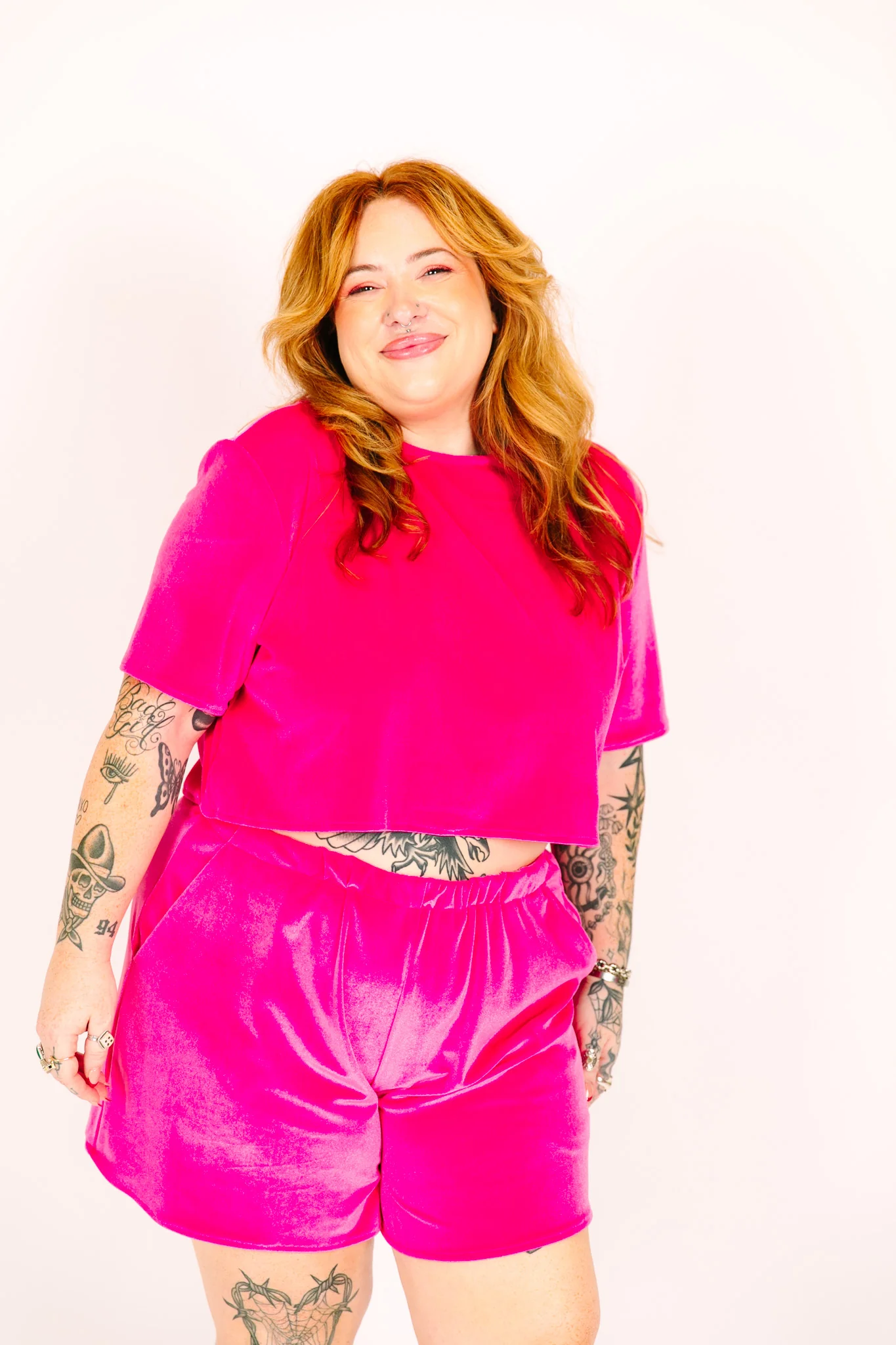 Pink Velvet Baddie Shorts - Image 7