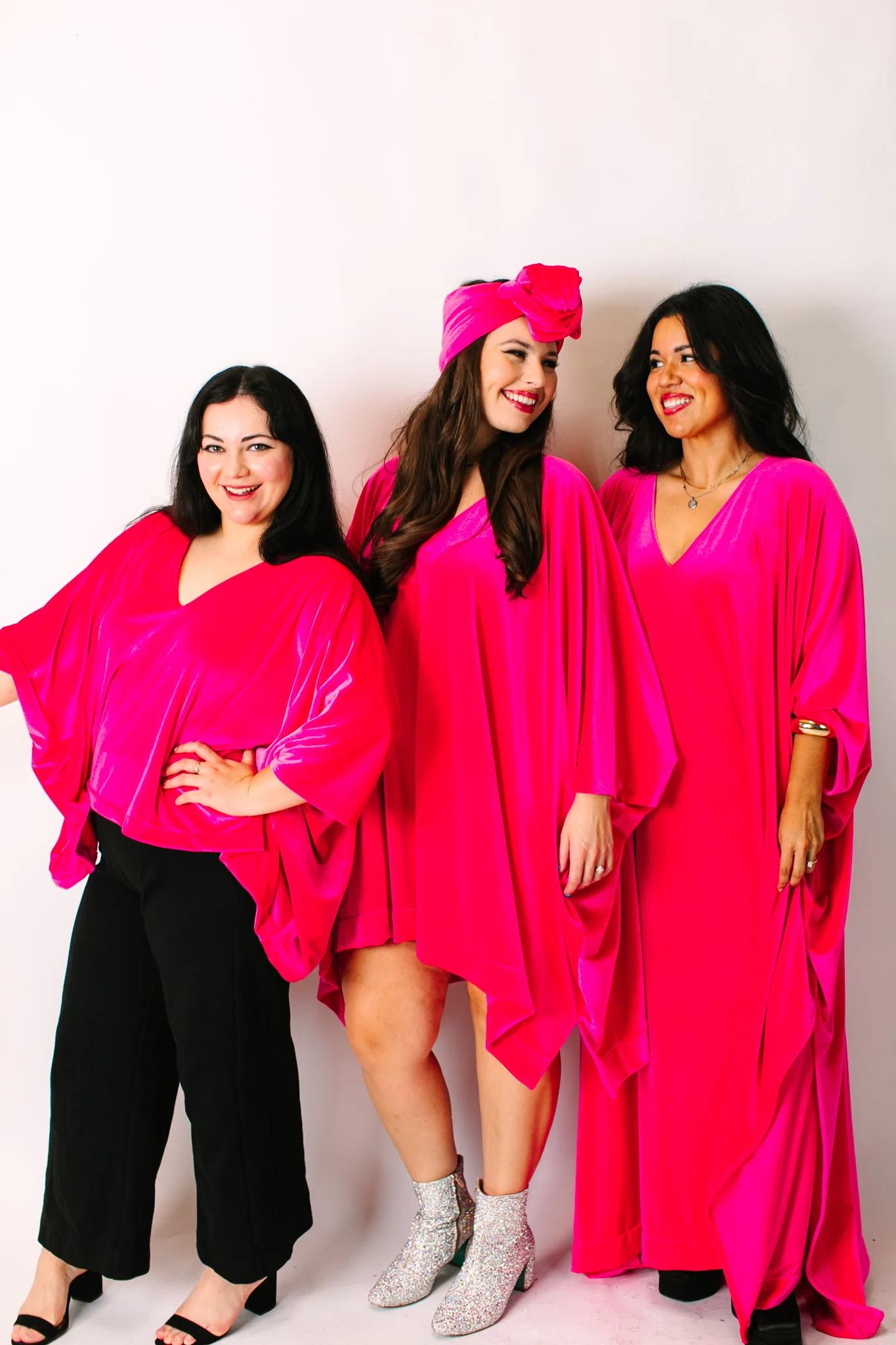 Pink Velvet Long Caftan - Image 2