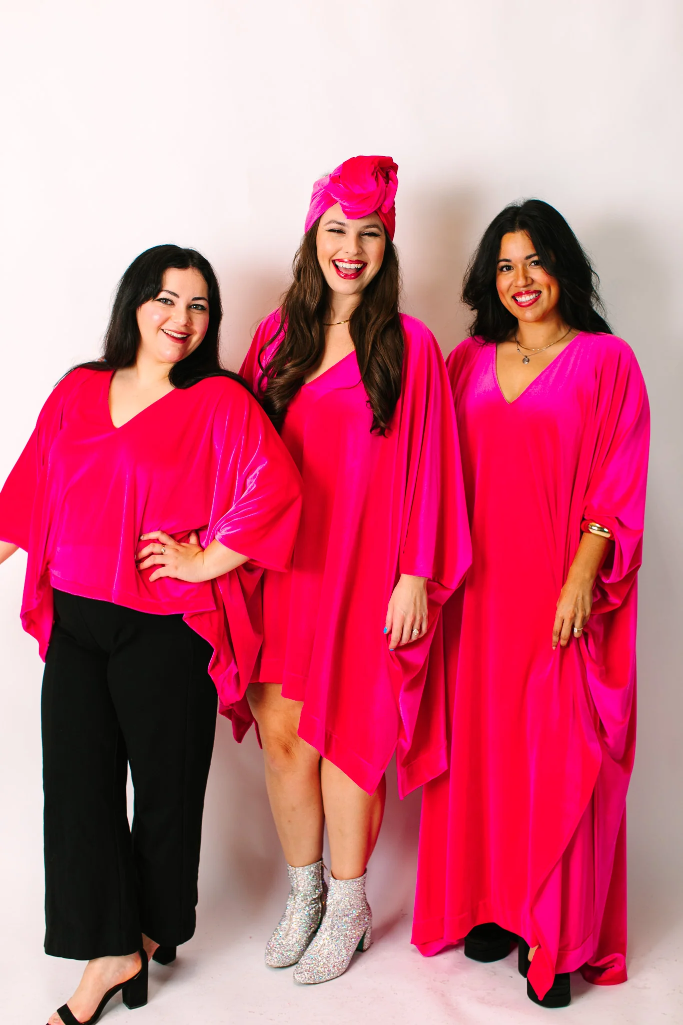 Pink Velvet Long Caftan - Image 3