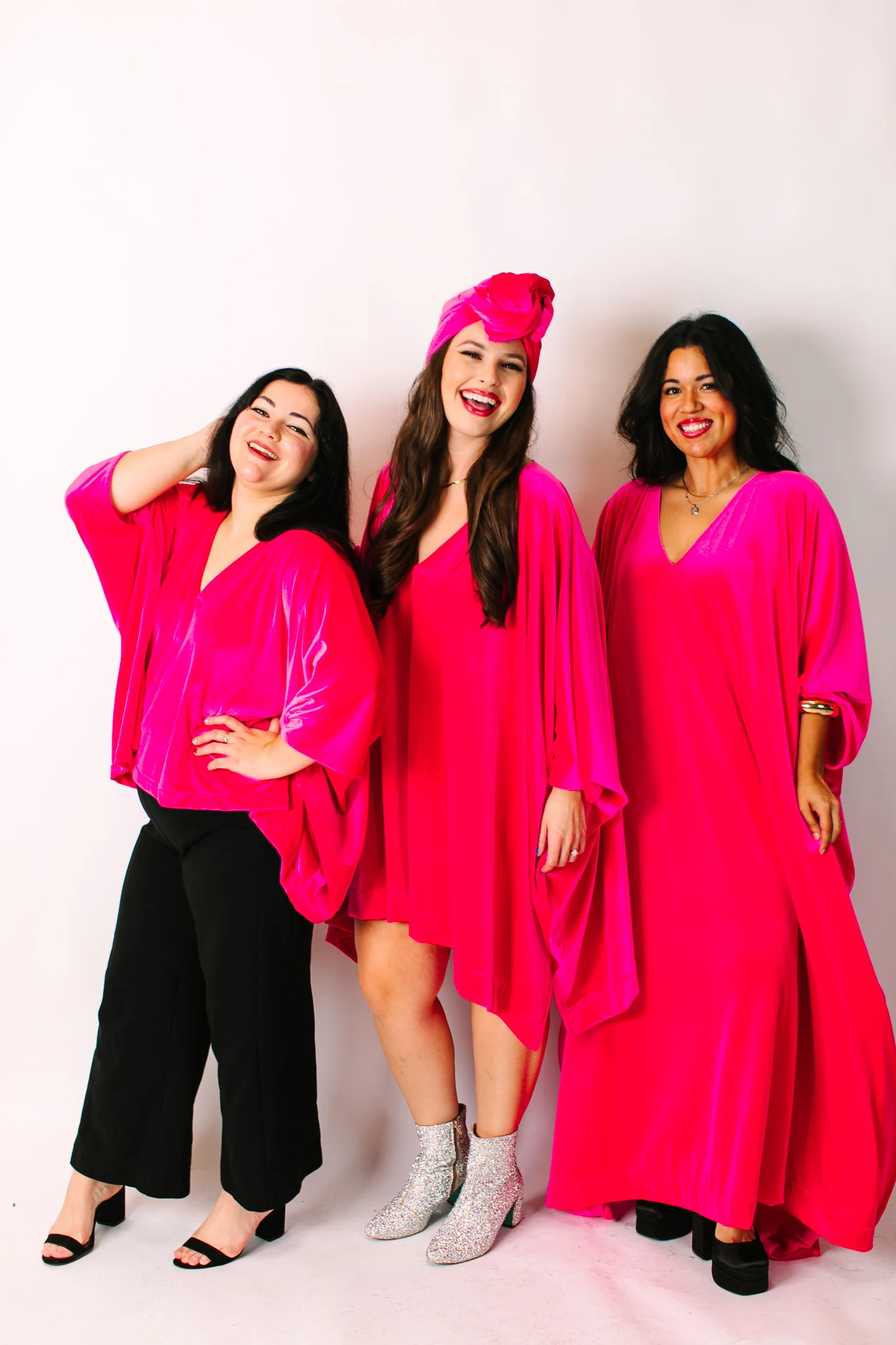 Pink Velvet Short Caftan - Image 2