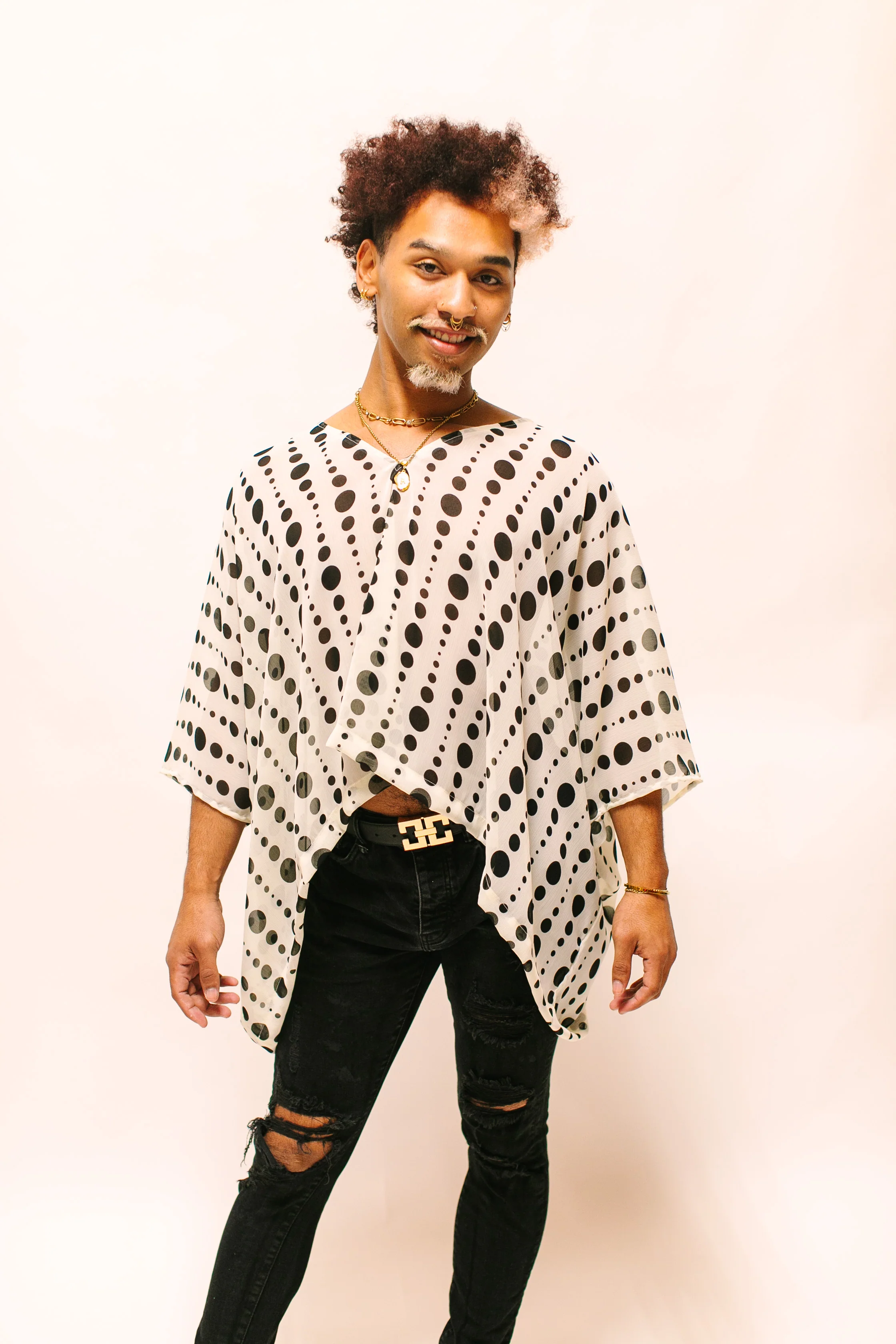 Polka Dot Sheer Tunic - Image 5