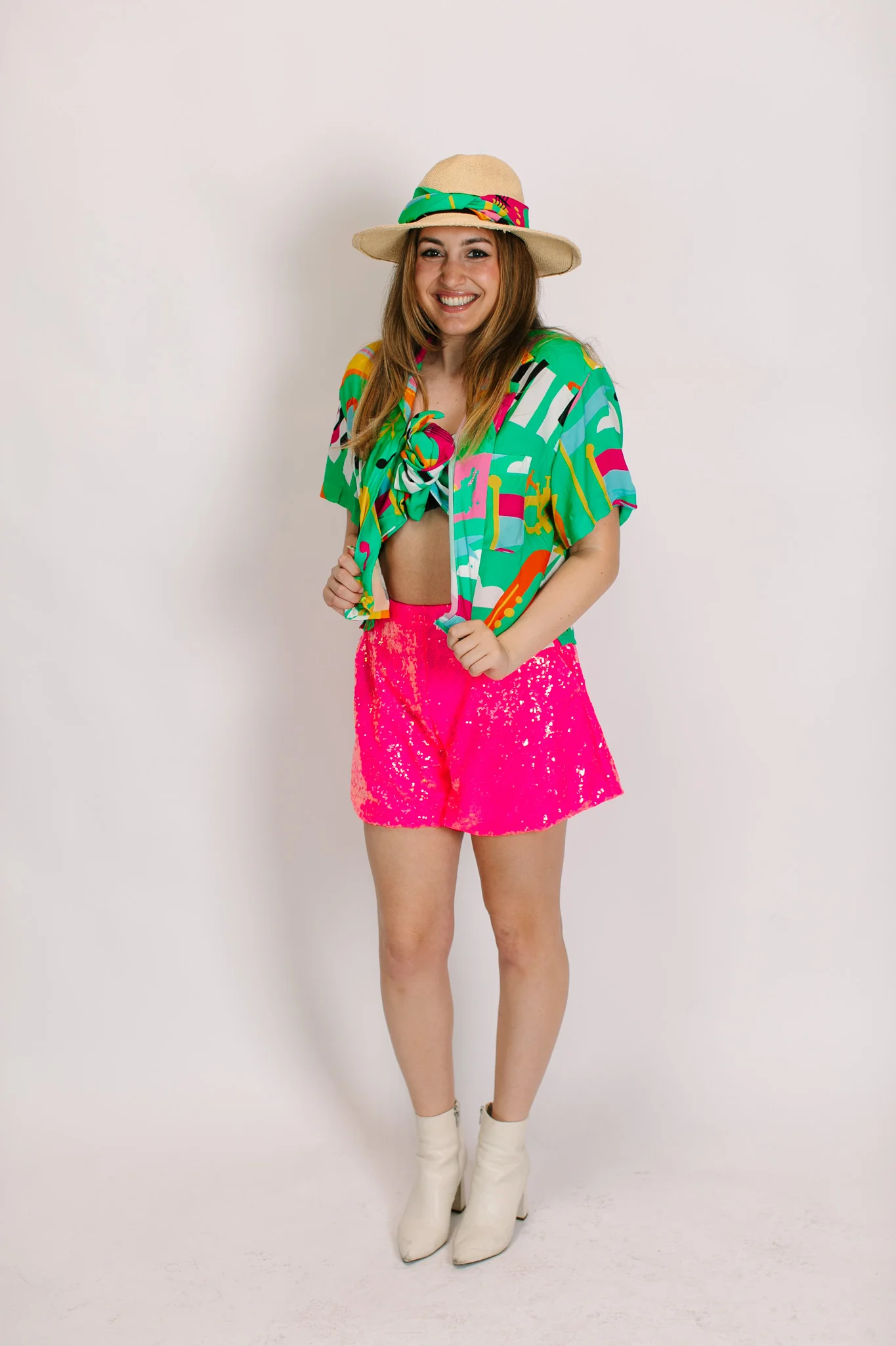 Pink Sequin Shorts - Image 12