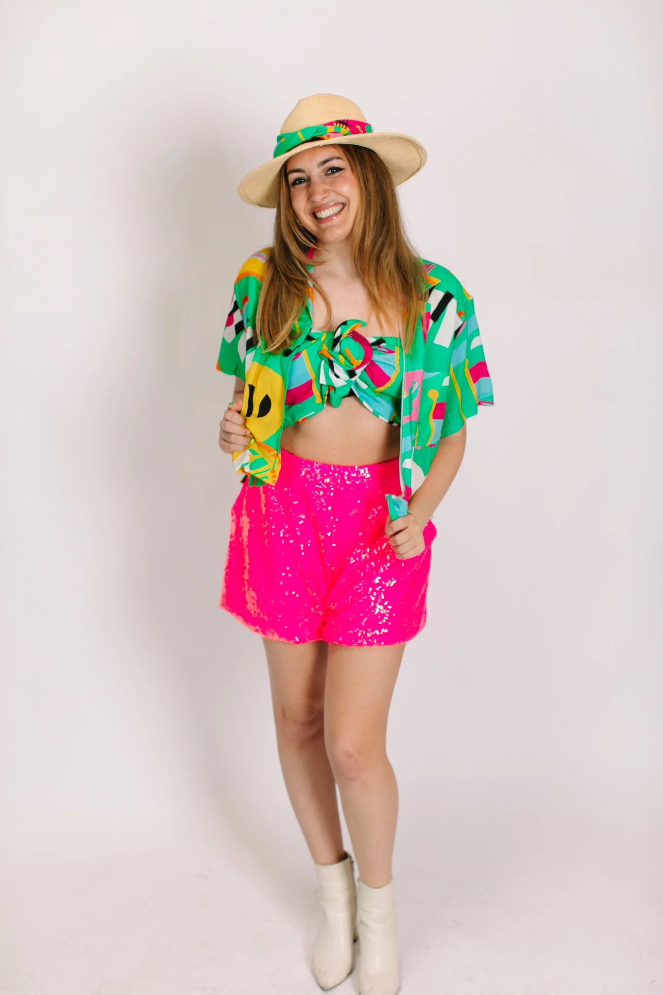 Pink Sequin Shorts - Image 8