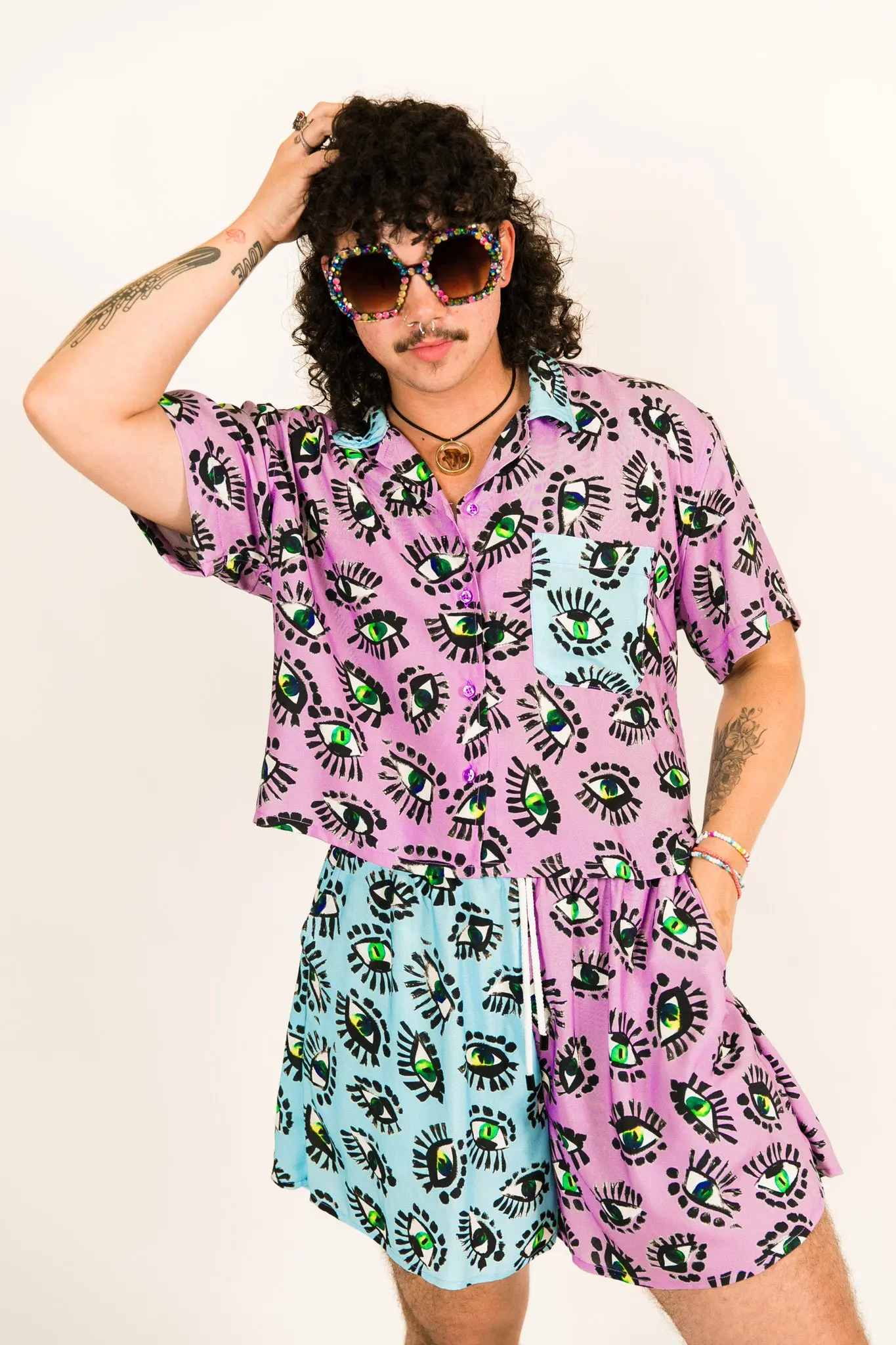 Purple Eyes BADDIE Shorts - Image 5