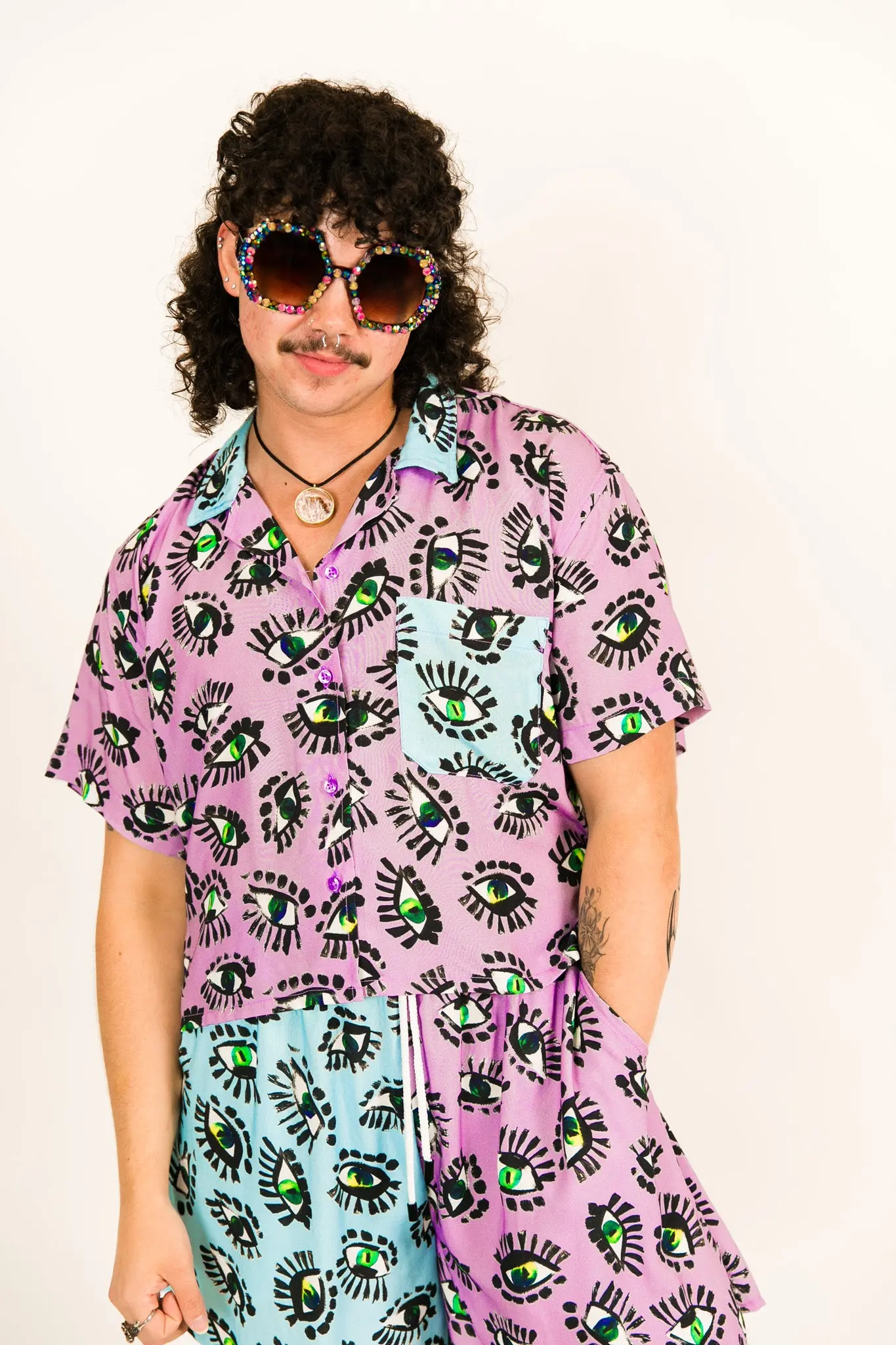 Purple Eyes BADDIE Shorts - Image 7