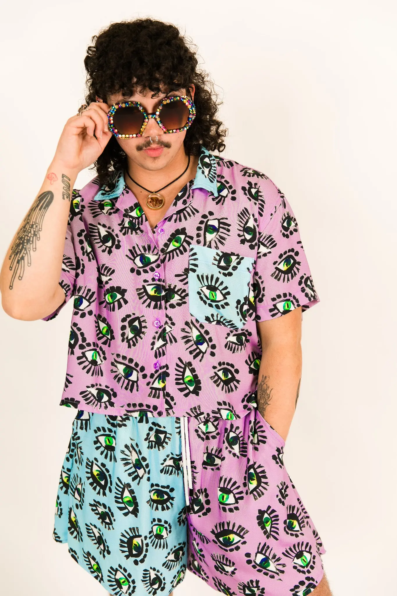Purple Eyes BADDIE Shorts - Image 8