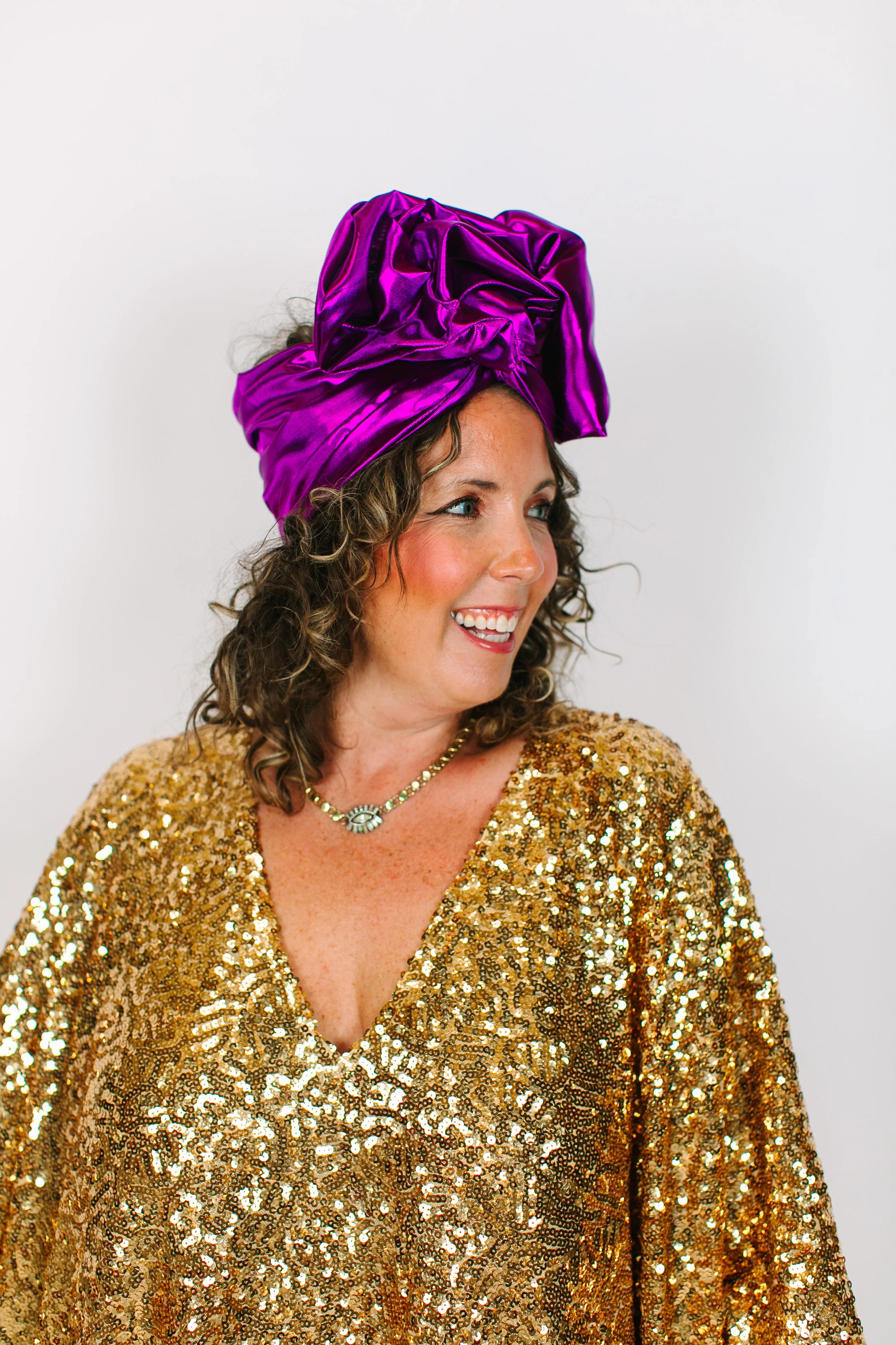 Purple Lame Party Wrap - Image 2