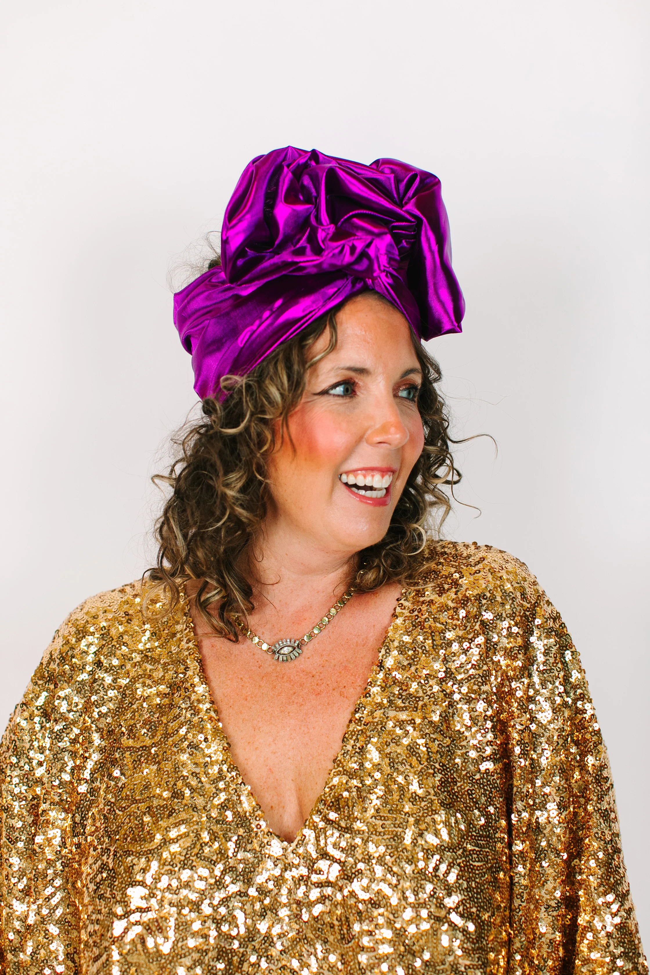 Purple Lame Party Wrap - Image 6