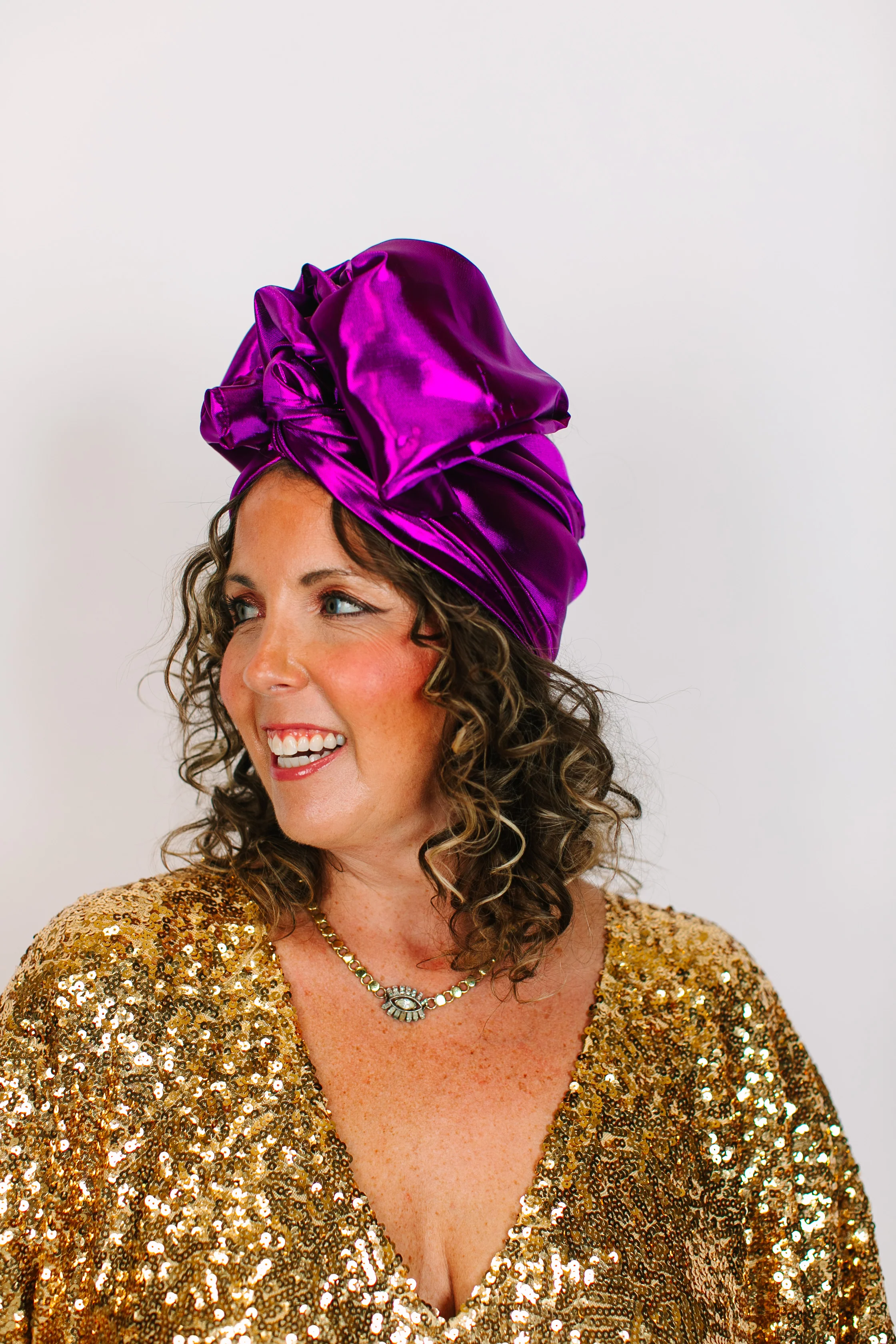 Purple Lame Party Wrap - Image 8