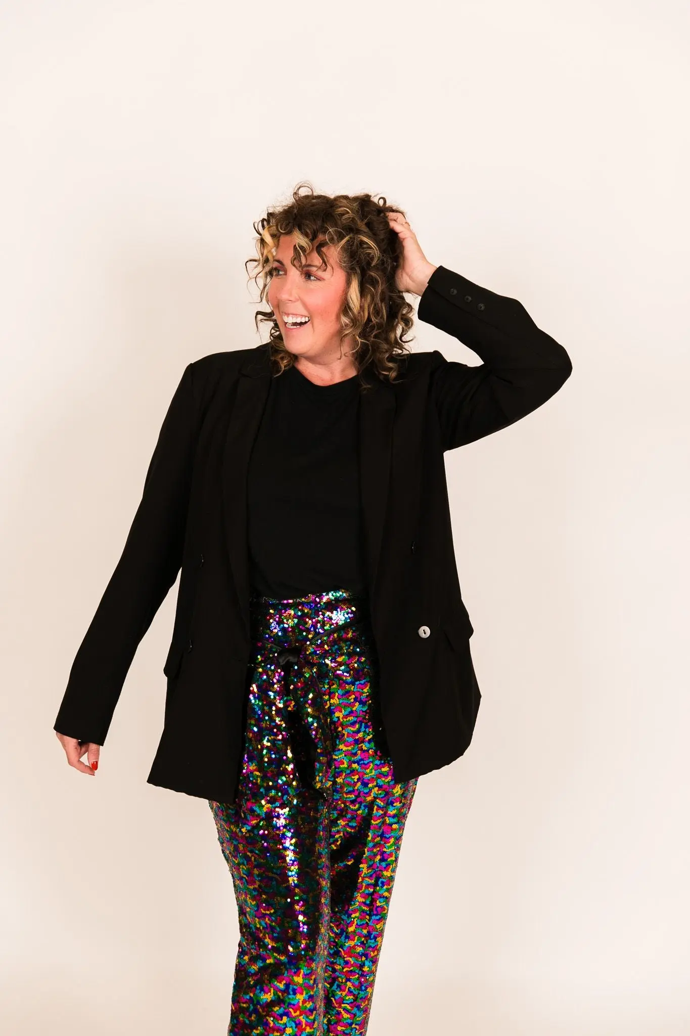 Rainbow High Waisted Sequin Pants - Image 12